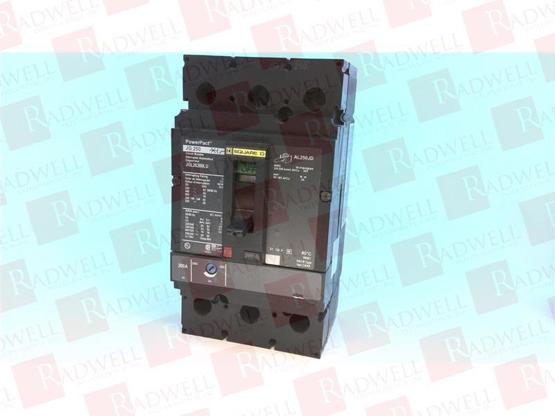 Circuit breaker, PowerPacT J, 200A, 2 pole, 600VAC, 18kA, lugs, thermal magnetic, 80%