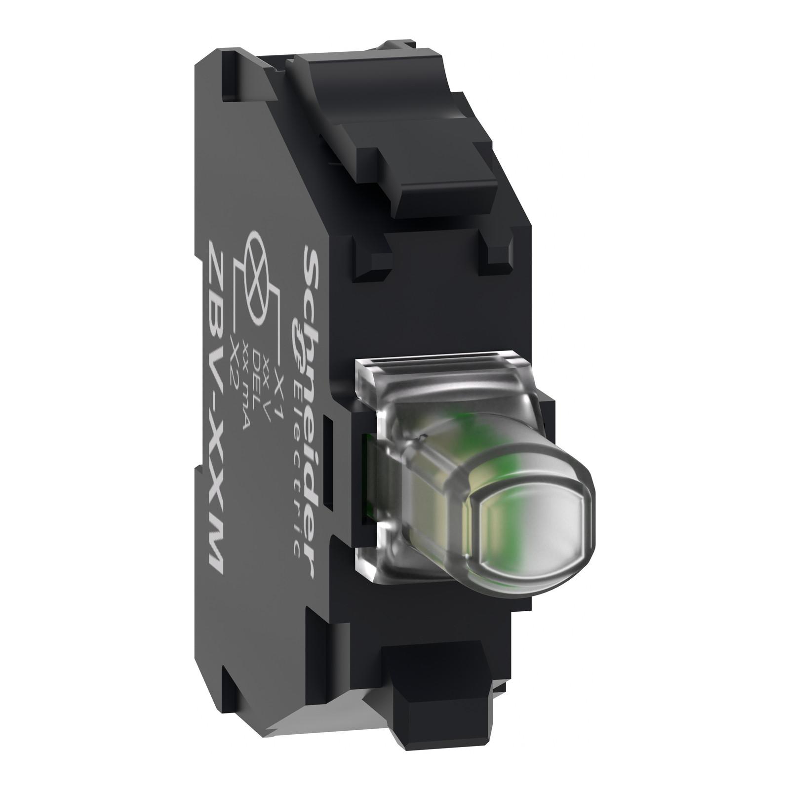 Box of ZBVM3M Bloc lum. vis LED vert 230V