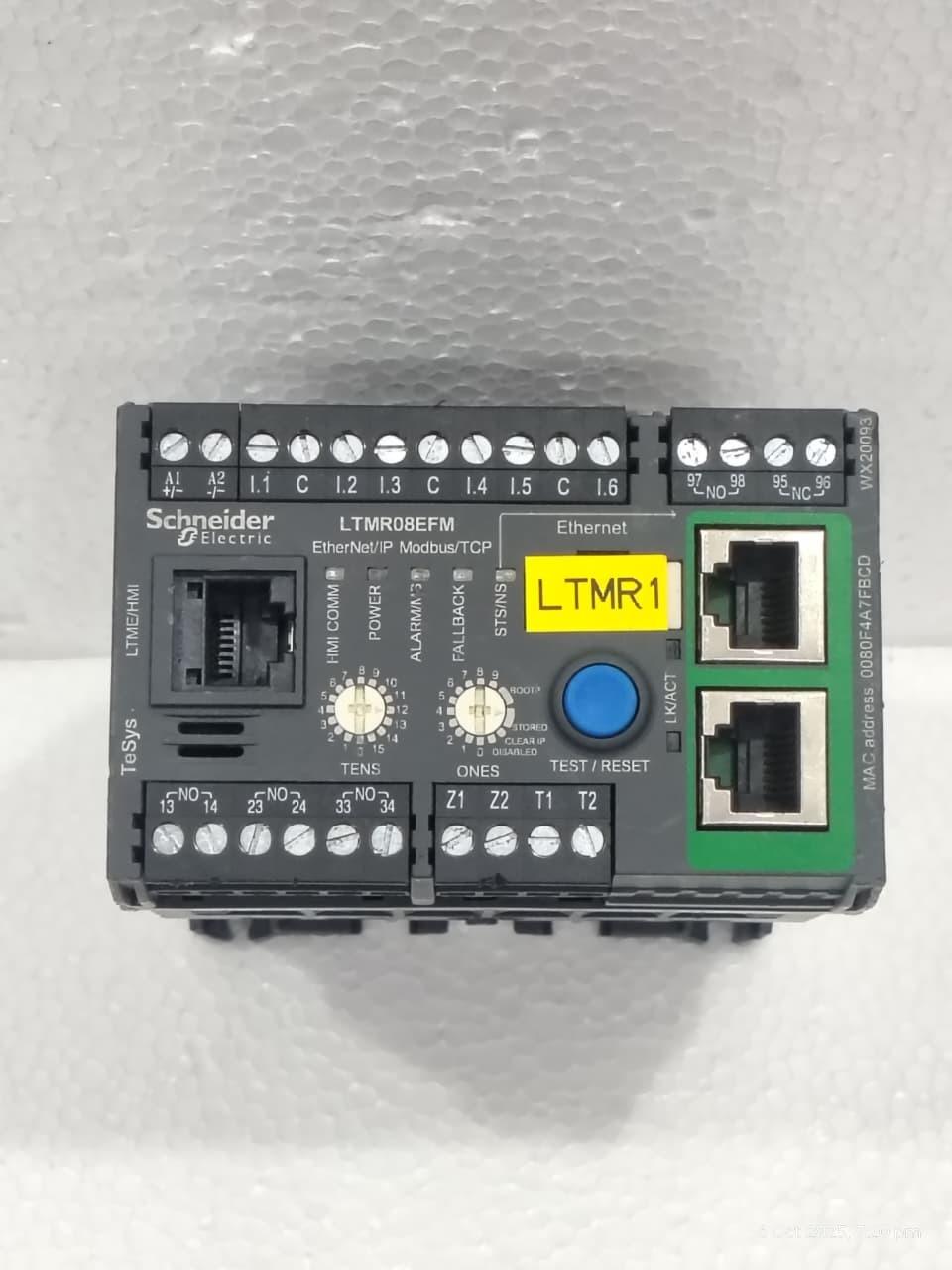 Motor controller, TeSys T, Motor Management, Ethernet/IP, Modbus/TCP, 6 inputs, 3 outputs, 0.4 to 8A, 100 to 240VAC