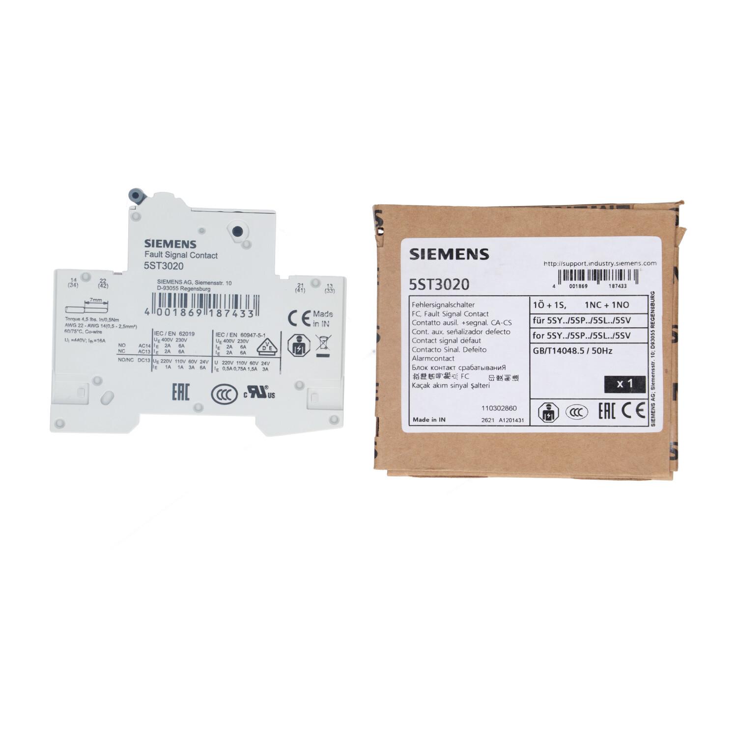 FAULT SIGNAL CONTACTS, 1NO + 1NC, UR