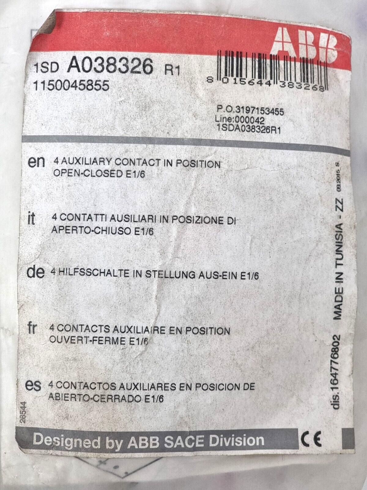 4 OPEN/CLOSED AUX.CONTACTS E1/6