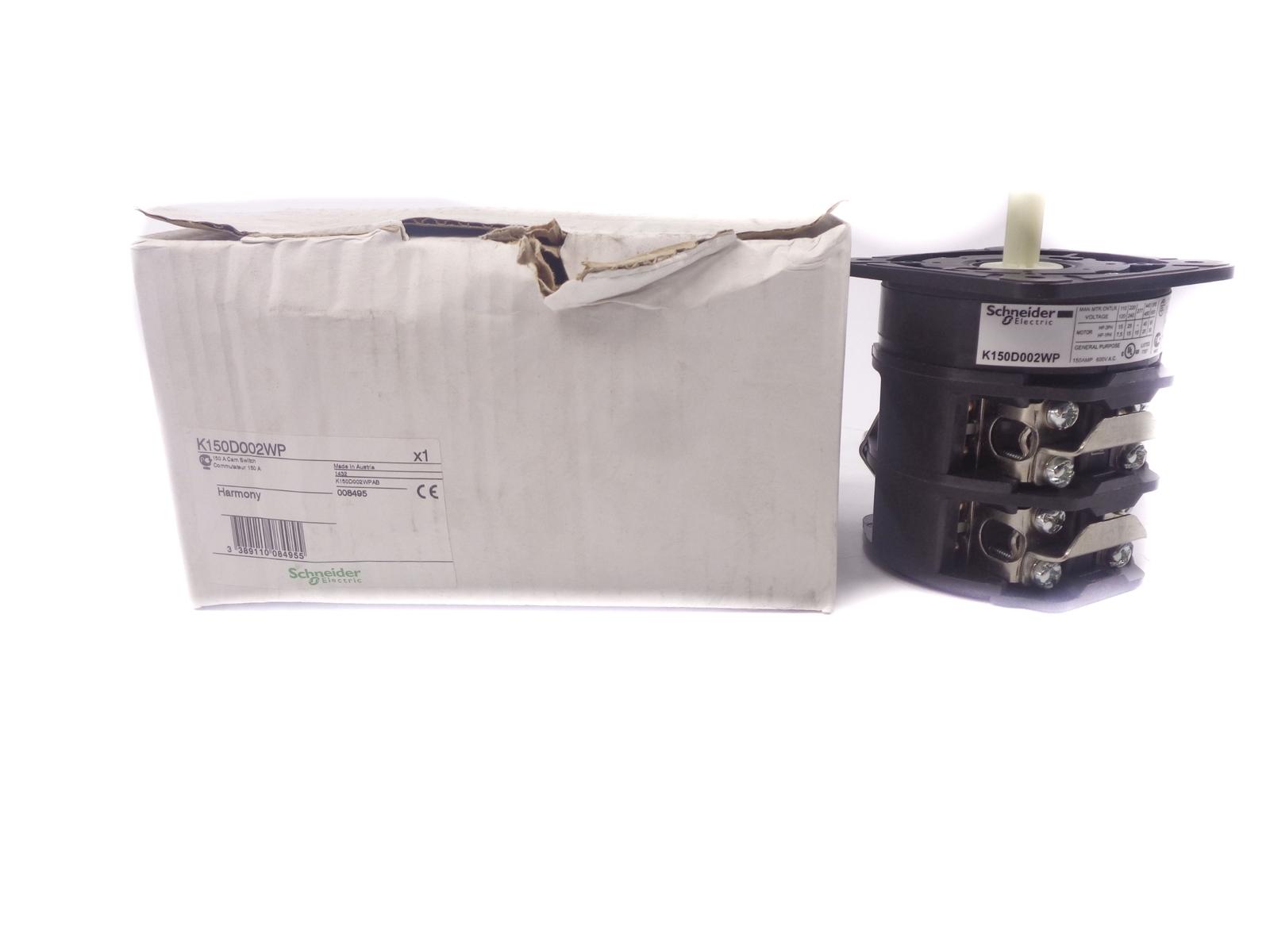 cam changeover switch - 2-pole - 60° - 150 A - screw mounting
