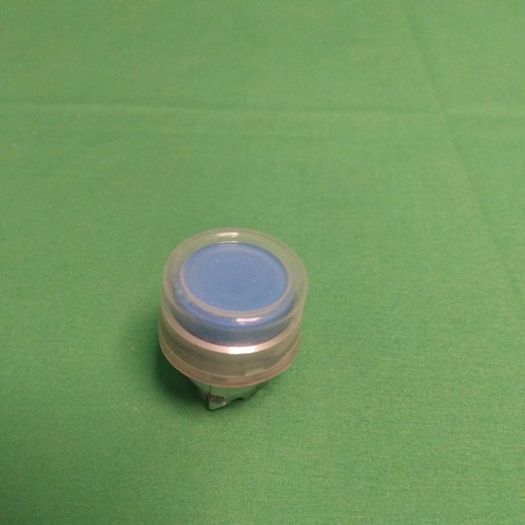 Head for non illuminated push button, Harmony XB4, metal, projecting, blue, 22mm, spring return, booted, unmarked