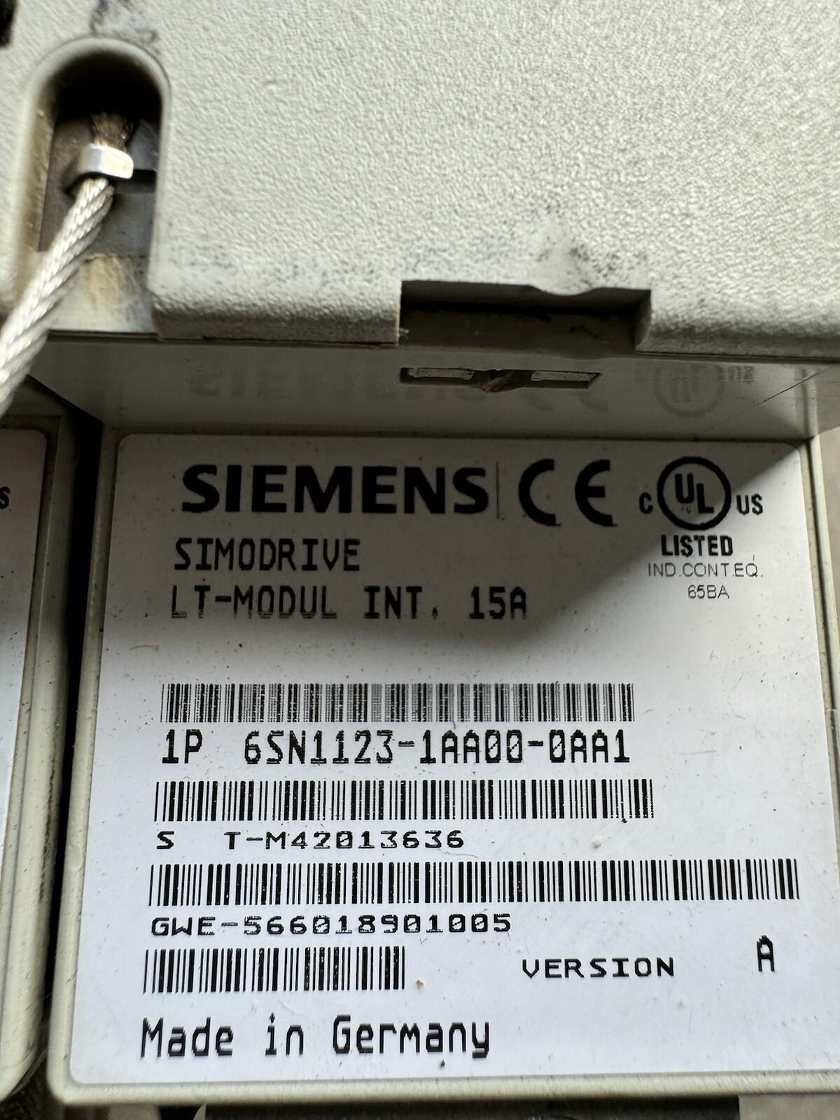 6SN1 123-1AA00-0AA1+6SN1 118-0AE11-0AA1, Simodrive 611 Module