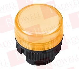 Head for pilot light, Harmony XAC, for incandescent bulb, plastic, yellow cap, 22mm