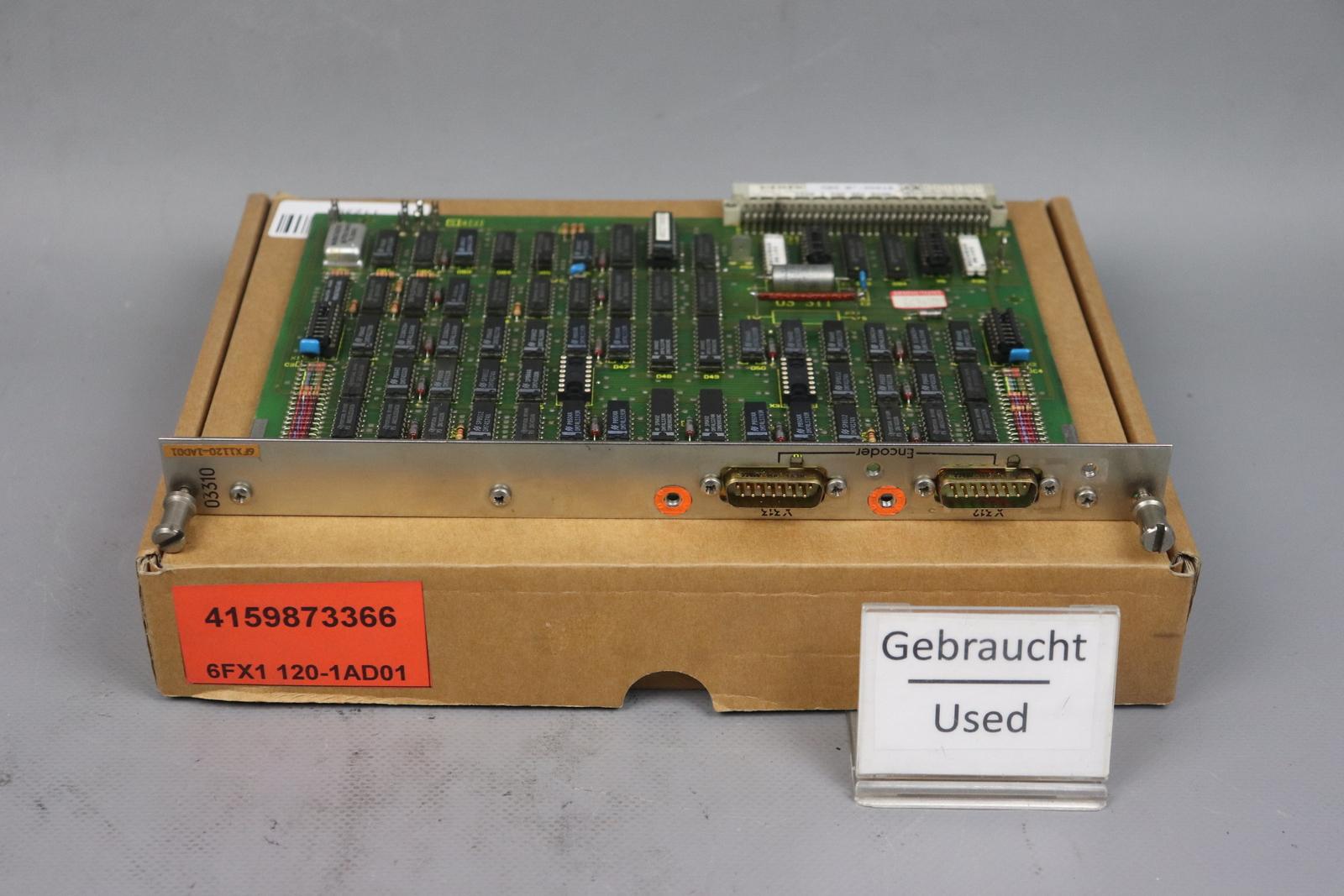 Sinumerik 6FX1 120-1AD01 03310 E: B00 6FX11201AD01 Utilisé OVP