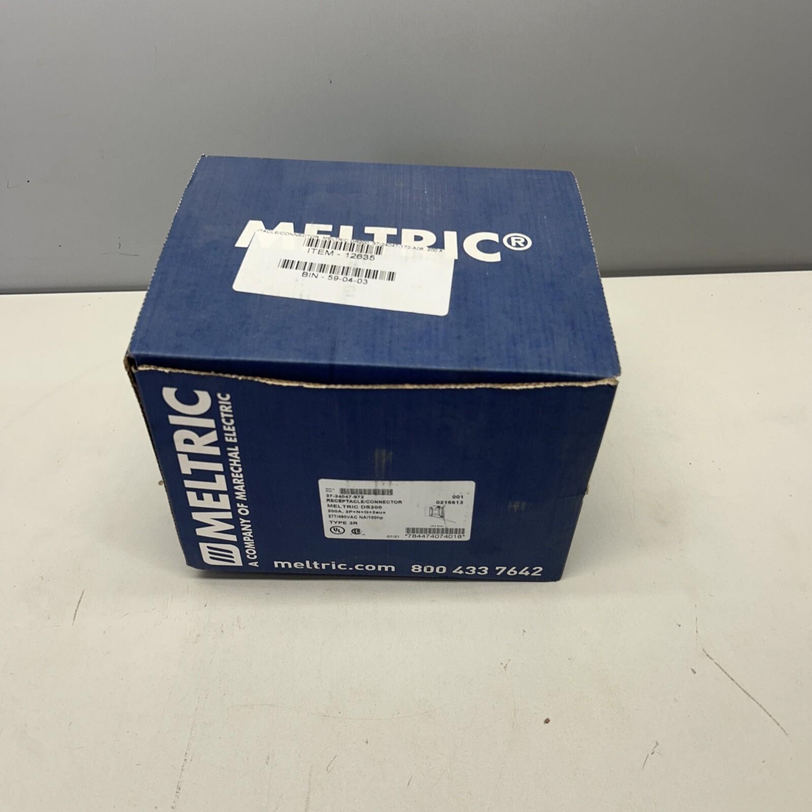DS200 Receptacle, Metal, Zamak, Blue, Size 6, Type 3R, 3P+N+G, 200A, 277/480 VAC, 60 Hz