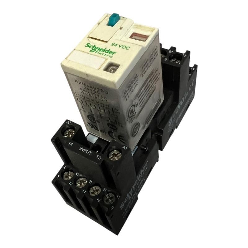 miniature plug in relay, Harmony Electromechanical Relays, 6A, 4CO, with LED, lockable test but to n, 24V DC