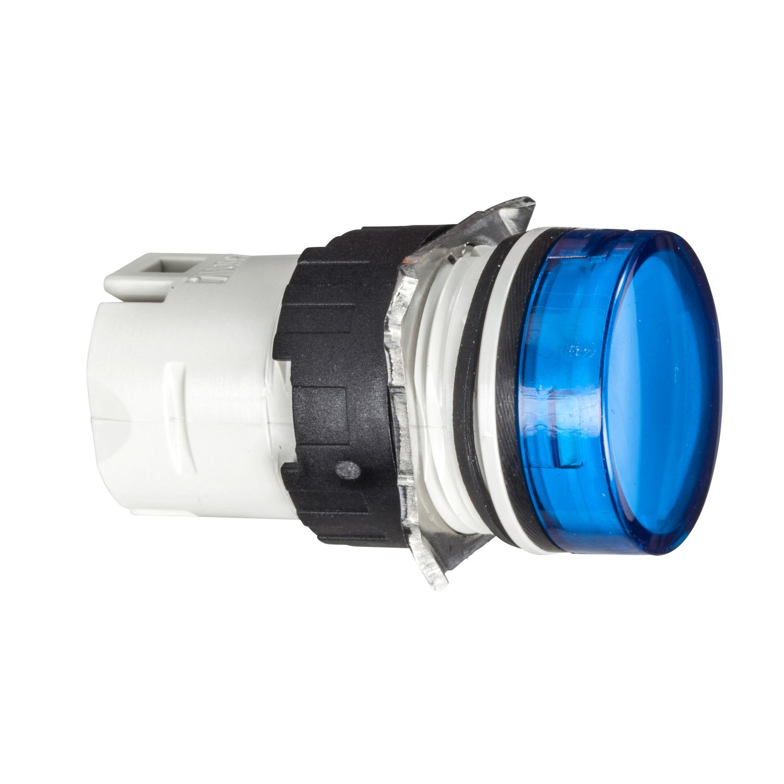 Head for pilot light, Harmony XB6, blue Ø 16 integral LED