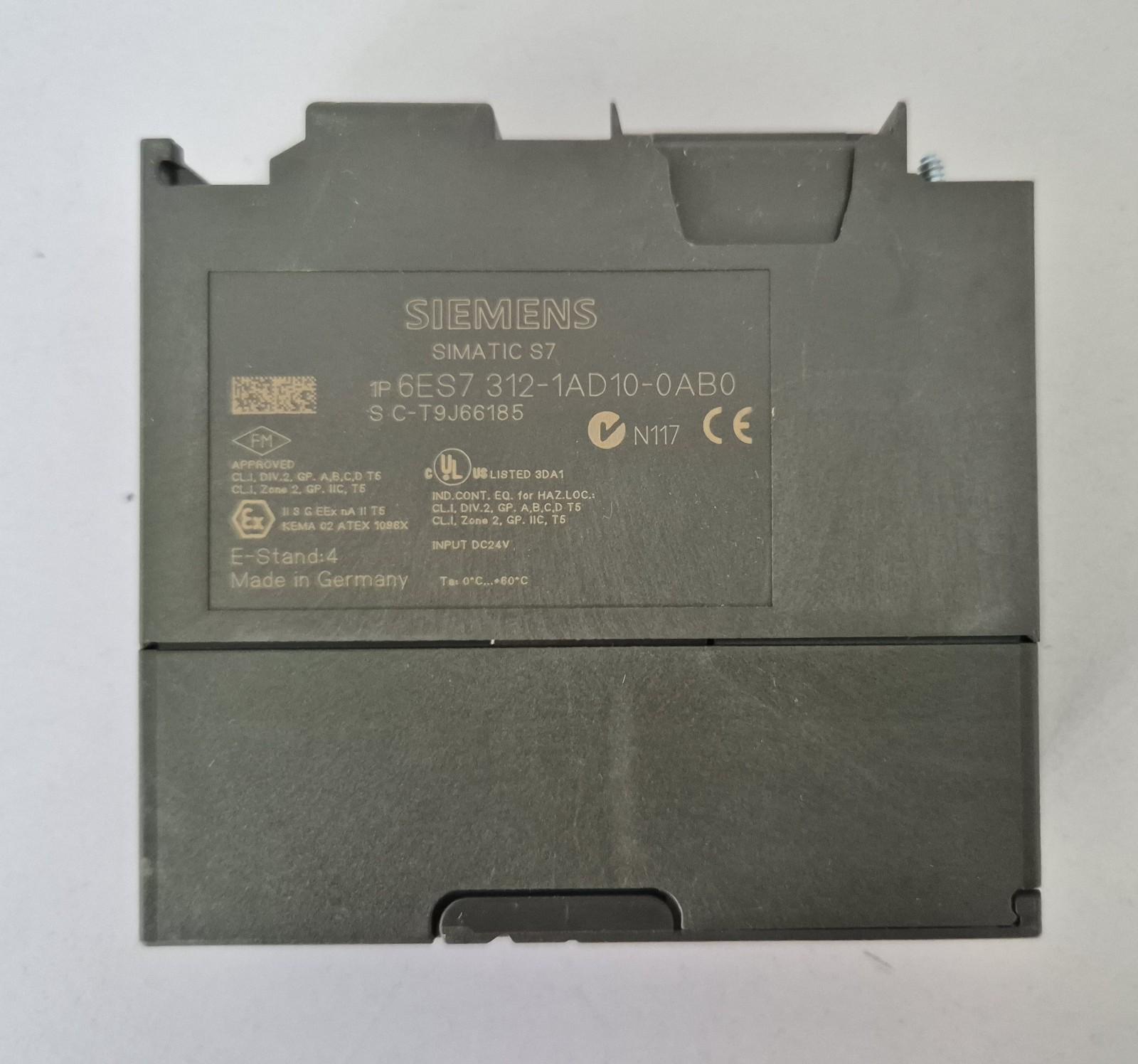 Simatic S7 S7-300 1P 6ES7 312-1AD10-0AB0 E-Stand: CPU 312