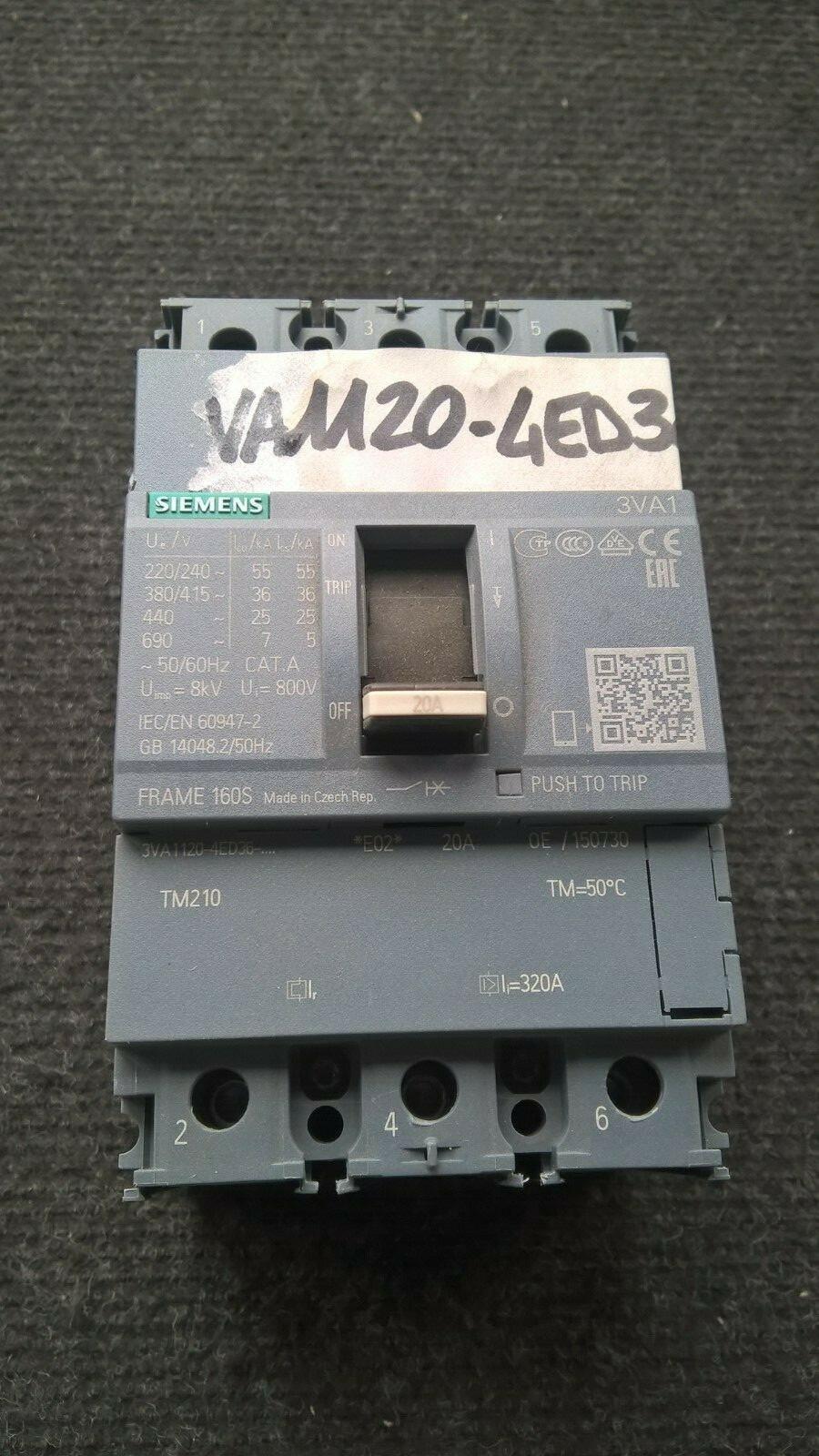 BRKR 3VA11 3P 20A 36KA FTFM BOX