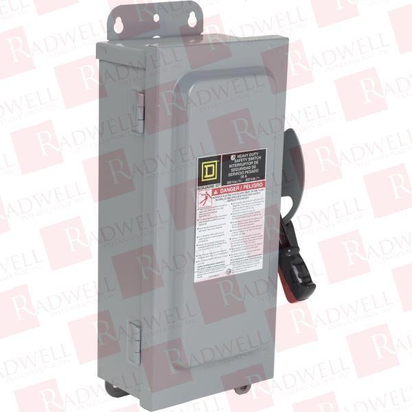 Safety switch, heavy duty, non fusible, 30A, 600 VAC/VDC, 3 poles, 30hp, NEMA 12