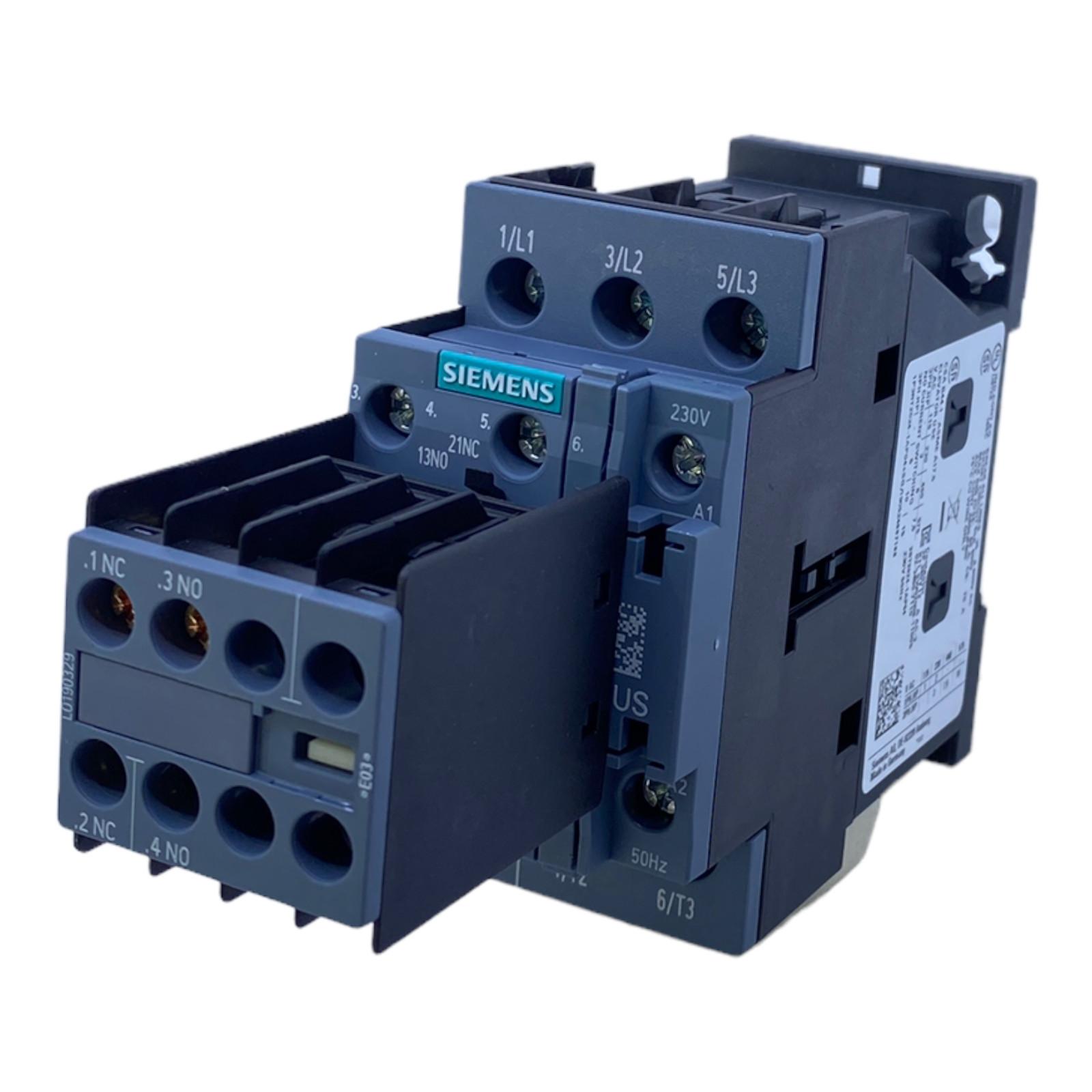 CONTACTOR S0 12A 230VAC 2NO/2NC SCRW