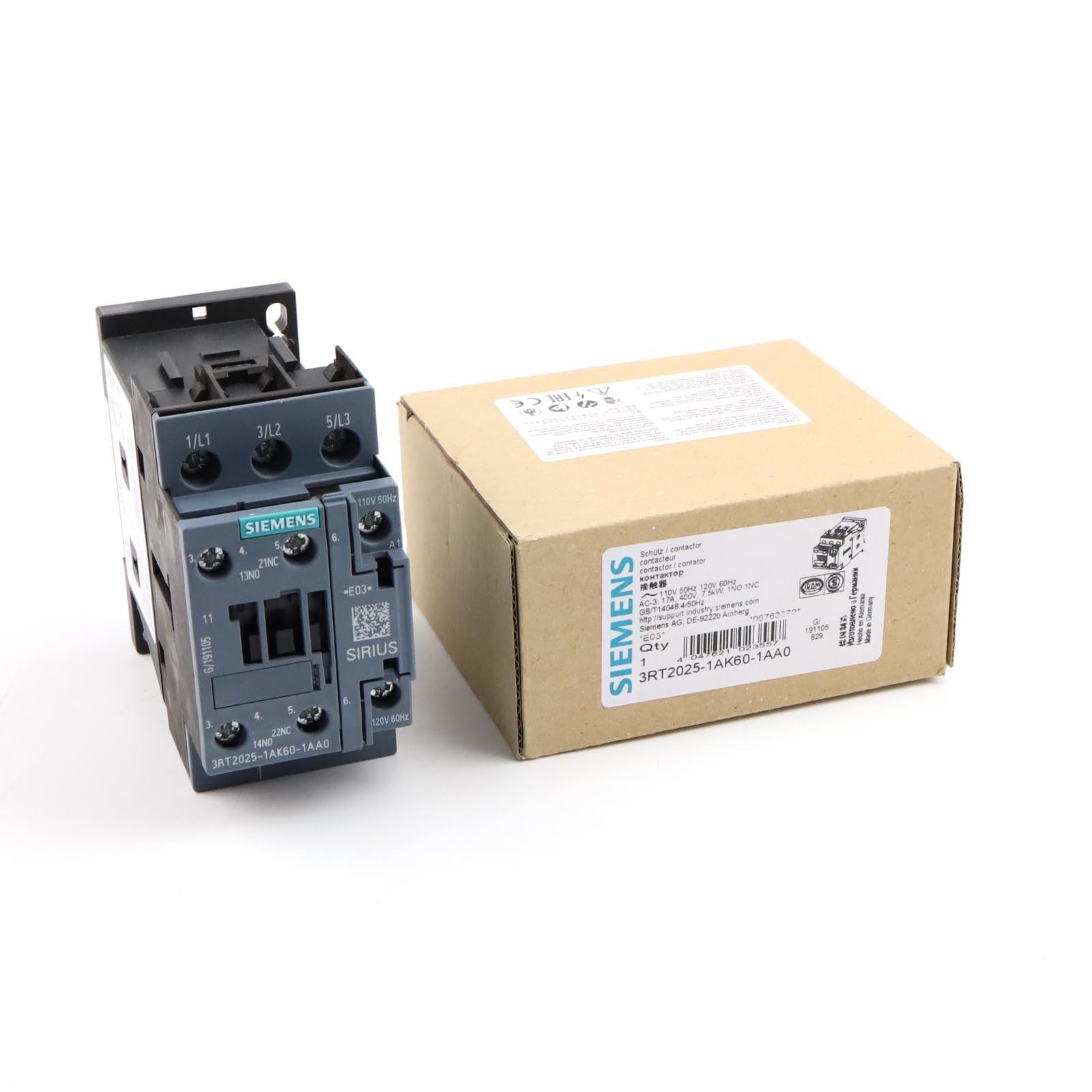 CONTACTOR.AC3:7.5KW 1NO+1NC110V50/120V60