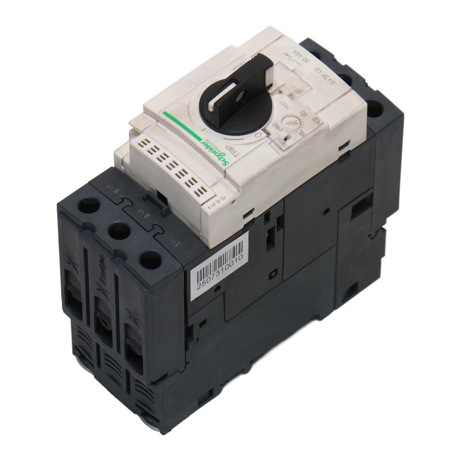 TeSys Deca Manual Starter and Protector, thermal magnetic circuit protector, rotary knob, 30 to 40 A, EverLink BTR