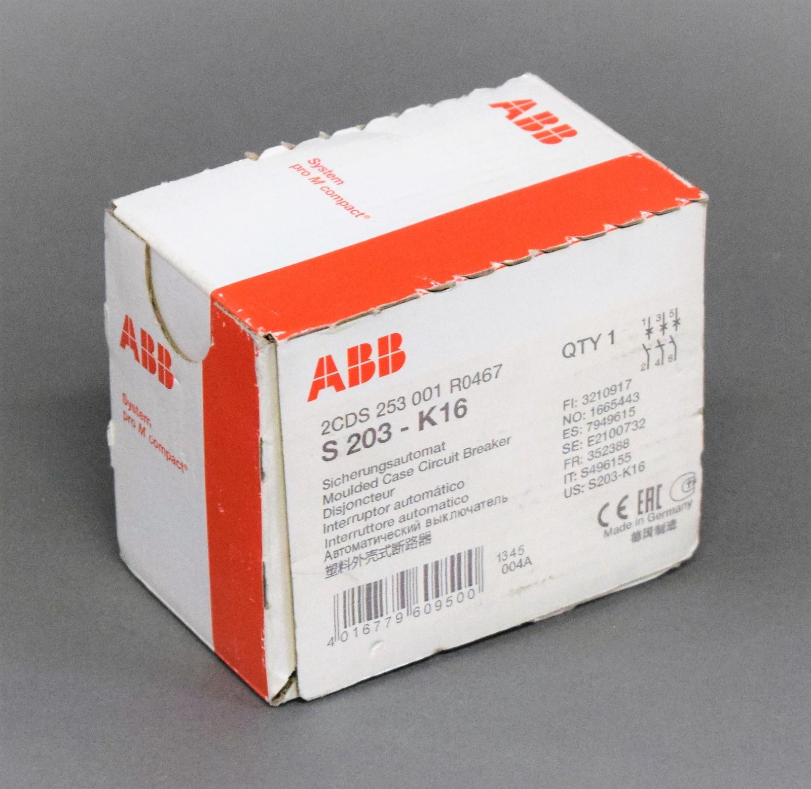 S203-K16 Miniature Circuit Breaker - 3P - K - 16 A