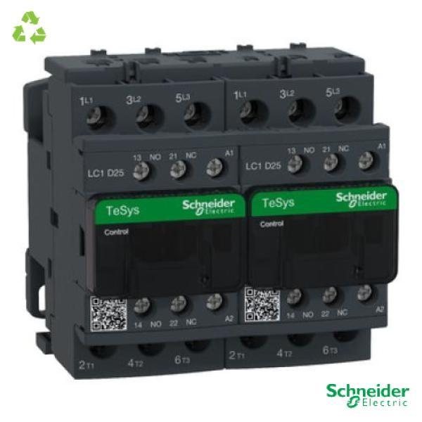 TeSys Deca reversing contactor - 3P(3 NO) - AC-3 - <= 440 V 25 A - 115 V AC coil