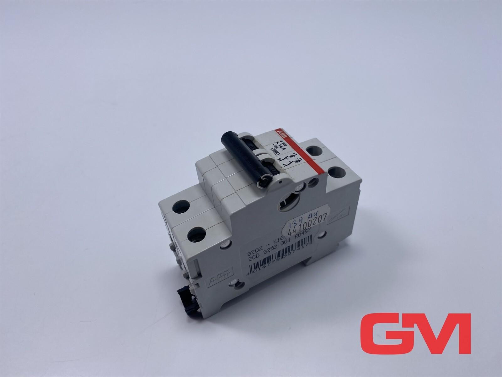 S202-K16 Miniature Circuit Breaker - 2P - K - 16 A