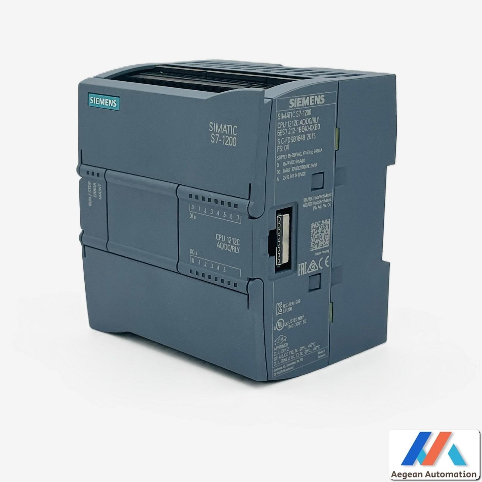 CPU 1212C, AC/DC/RELAY, 8DI/6DO/2AI