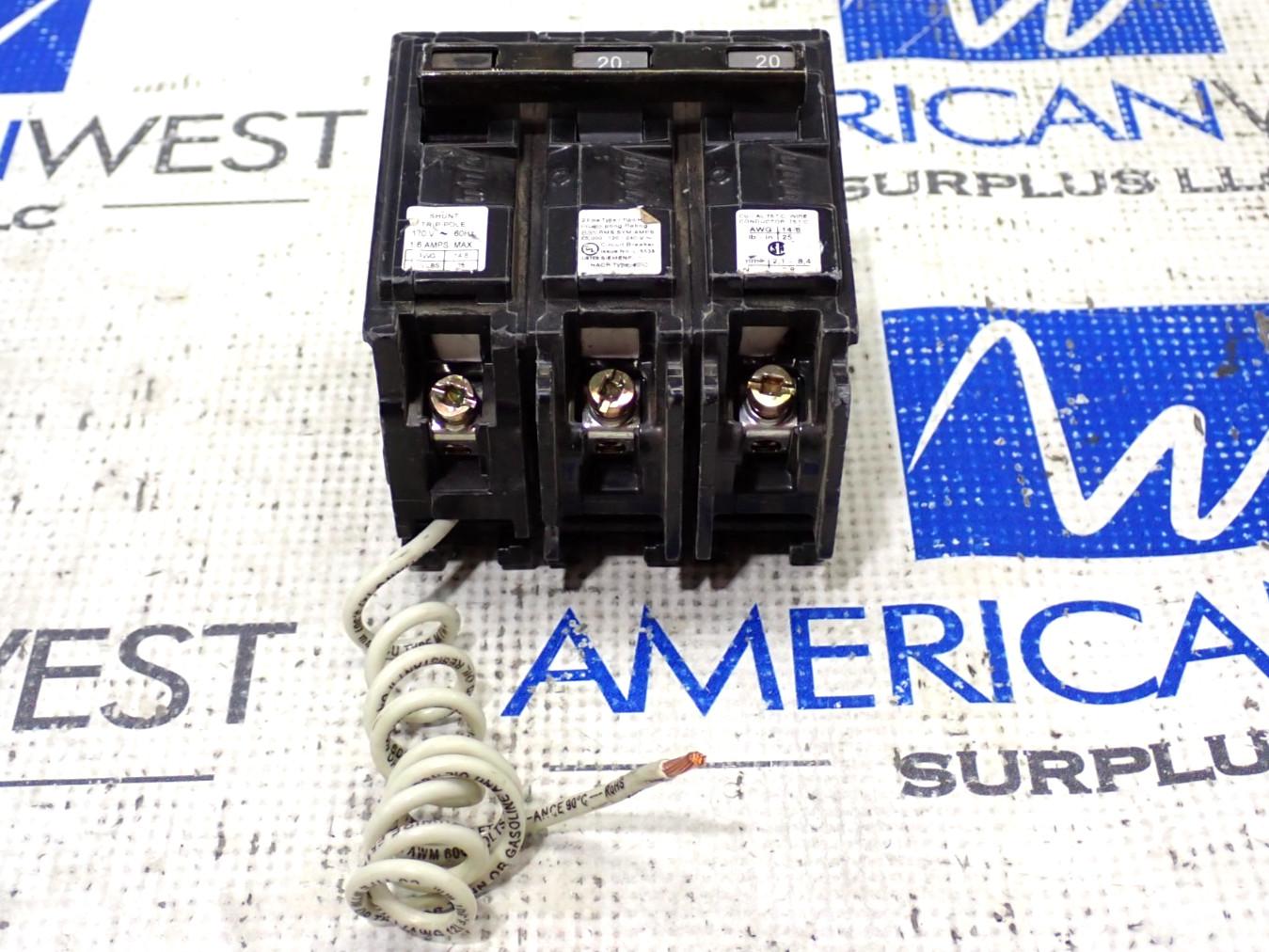 BREAKER 20A 2P 120/240V 65K HBL 120V ST