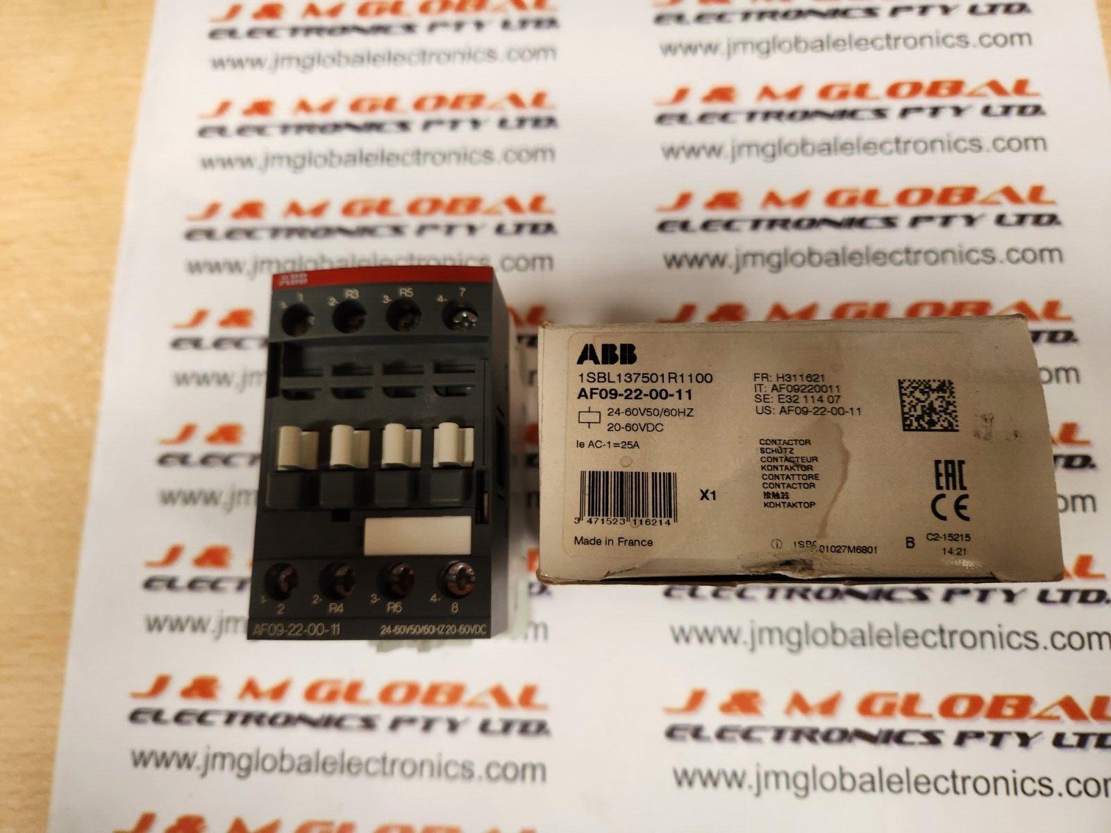 AF09-22-00-11 24-60V50/60HZ 20-60VDC Contactor
