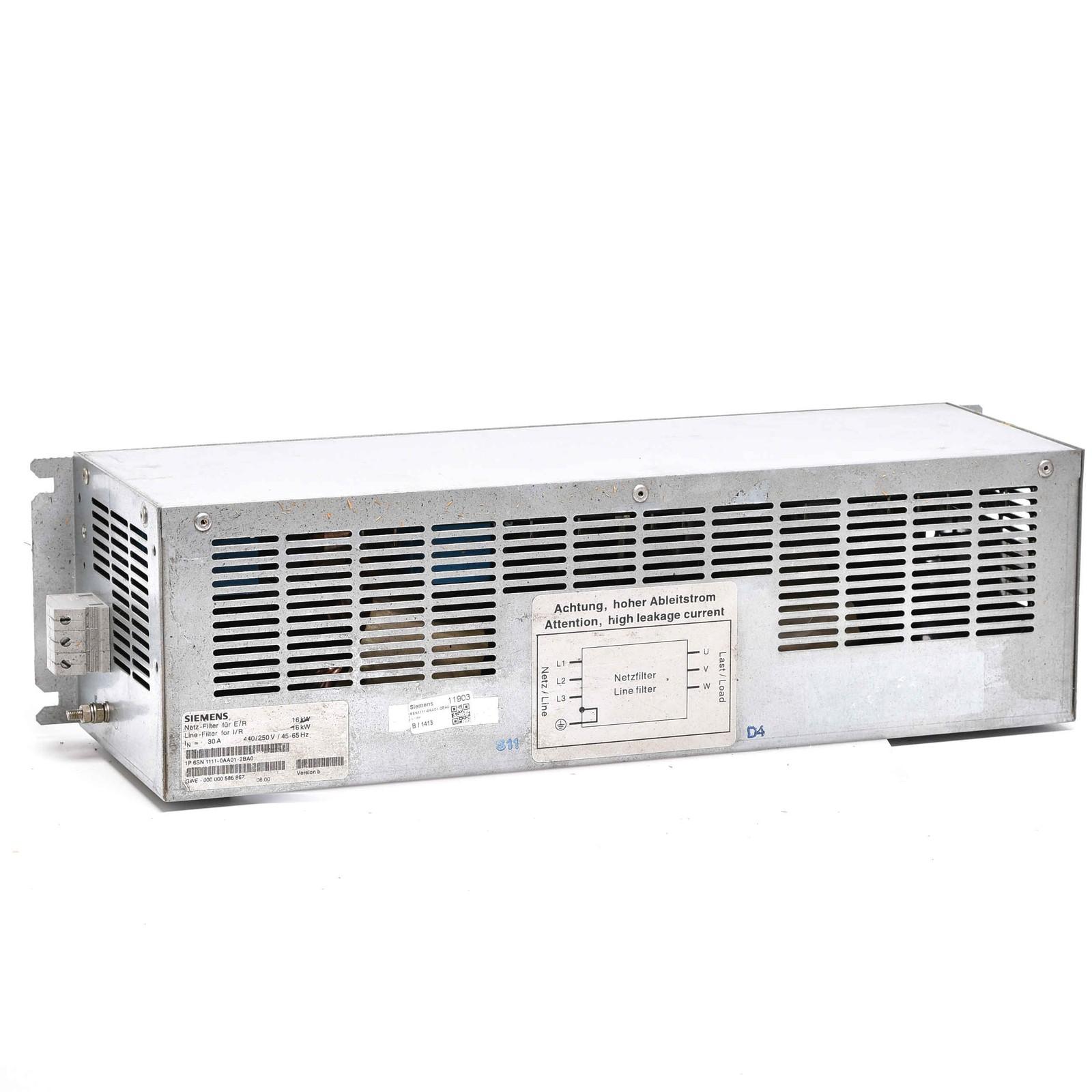 Simodrive 611 Mains Filter 6SN1111-0AA01-2BA0 6SN1 111-0AA01-2BA0