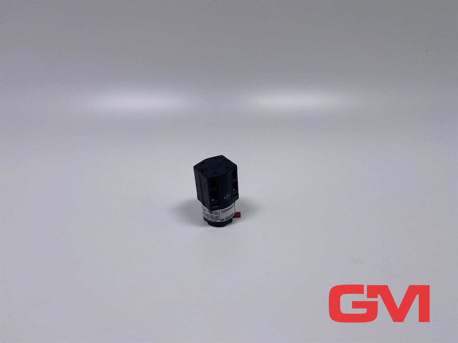 Complete cam switch, Harmony K, switch, 30 x 30mm, 3P, with off position, 60 degree angle, 10A, black marked 0-1, for 16 or 22mm