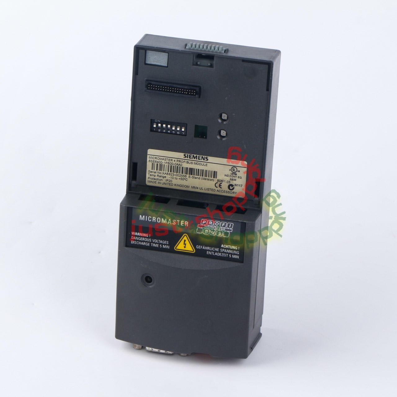  Siemens 6SE6400-1PB00-0AA0 PROFIBUS-DP Module MM4 (Spare)
