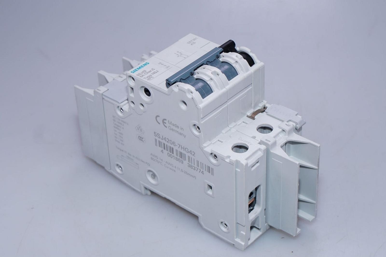 MCB 5SJ4 2P 480/277 6A 10K C-TRIP