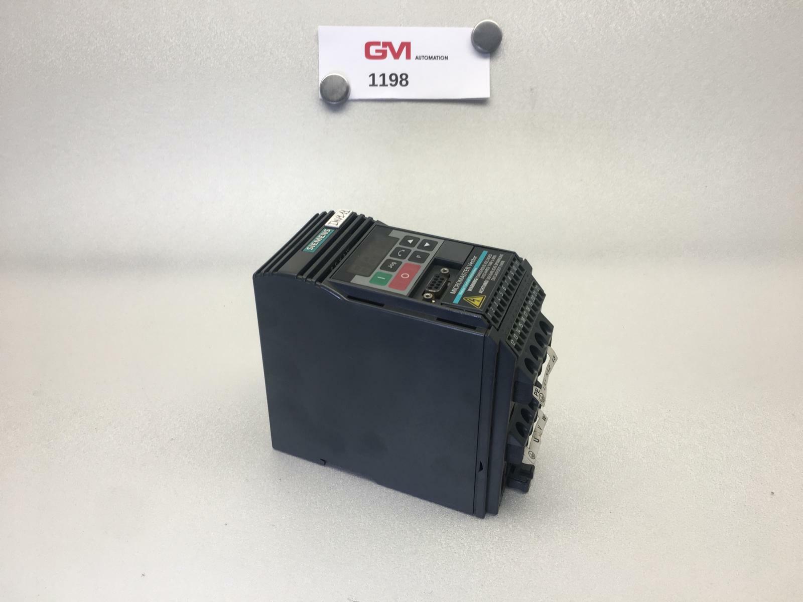 Micromaster 6SE3212-8BA40 Onduleur De Fréquence MMV55 6SE3 212-8BA40