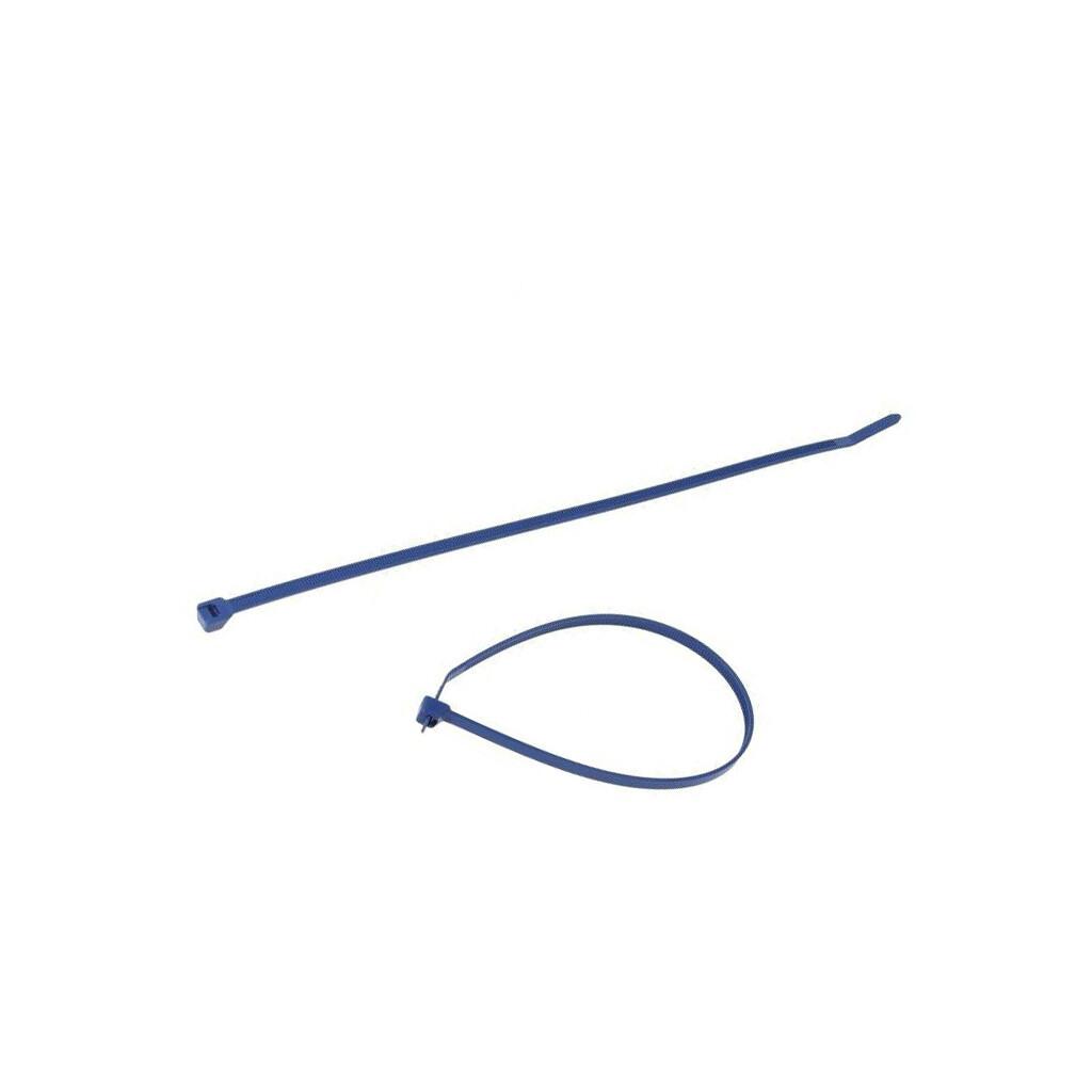 Pan-Ty® PLT3S-C186 Cable Tie, Dark Blue, Met Det Polypropylene, 11.5"L, 30lb
