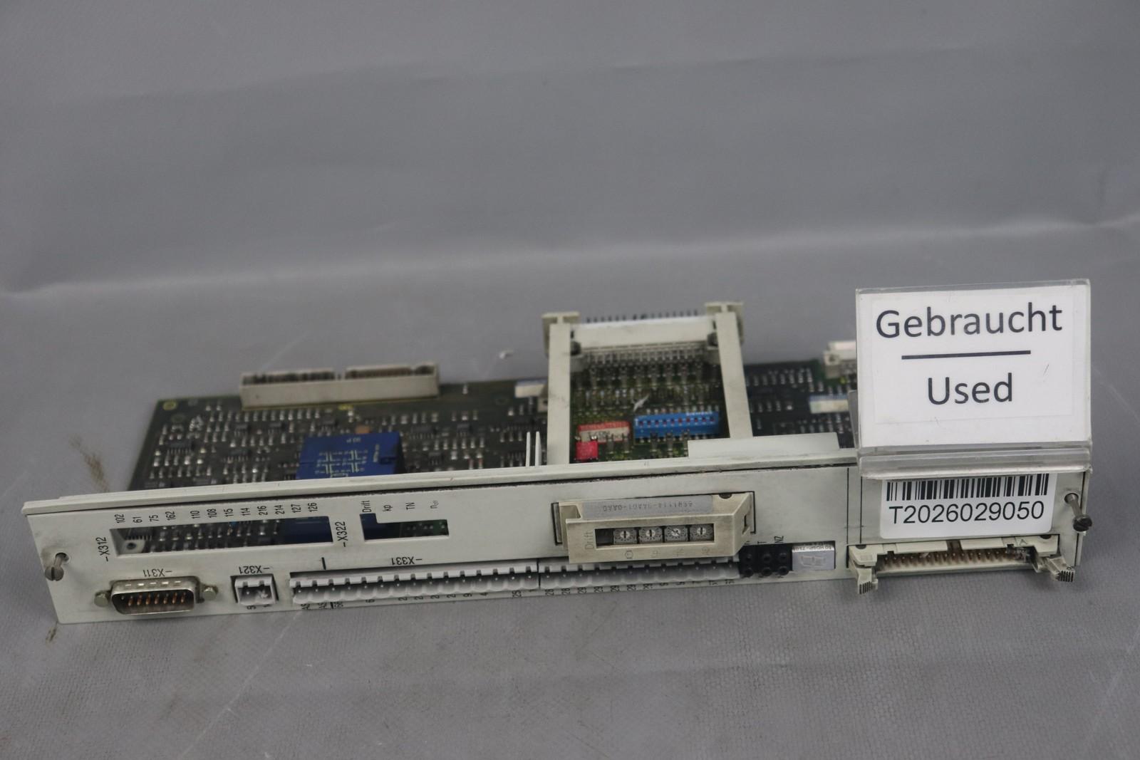 6SN1118-0AA11-0AA0 Simodrive Regeleinschub 6SN1114-0AA01-0AA0 Utilisé