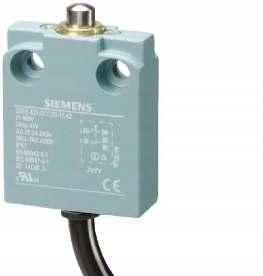 LIMSW, 40MM, PLNGR, 1NO+1NC SNAP, CABLE 2M