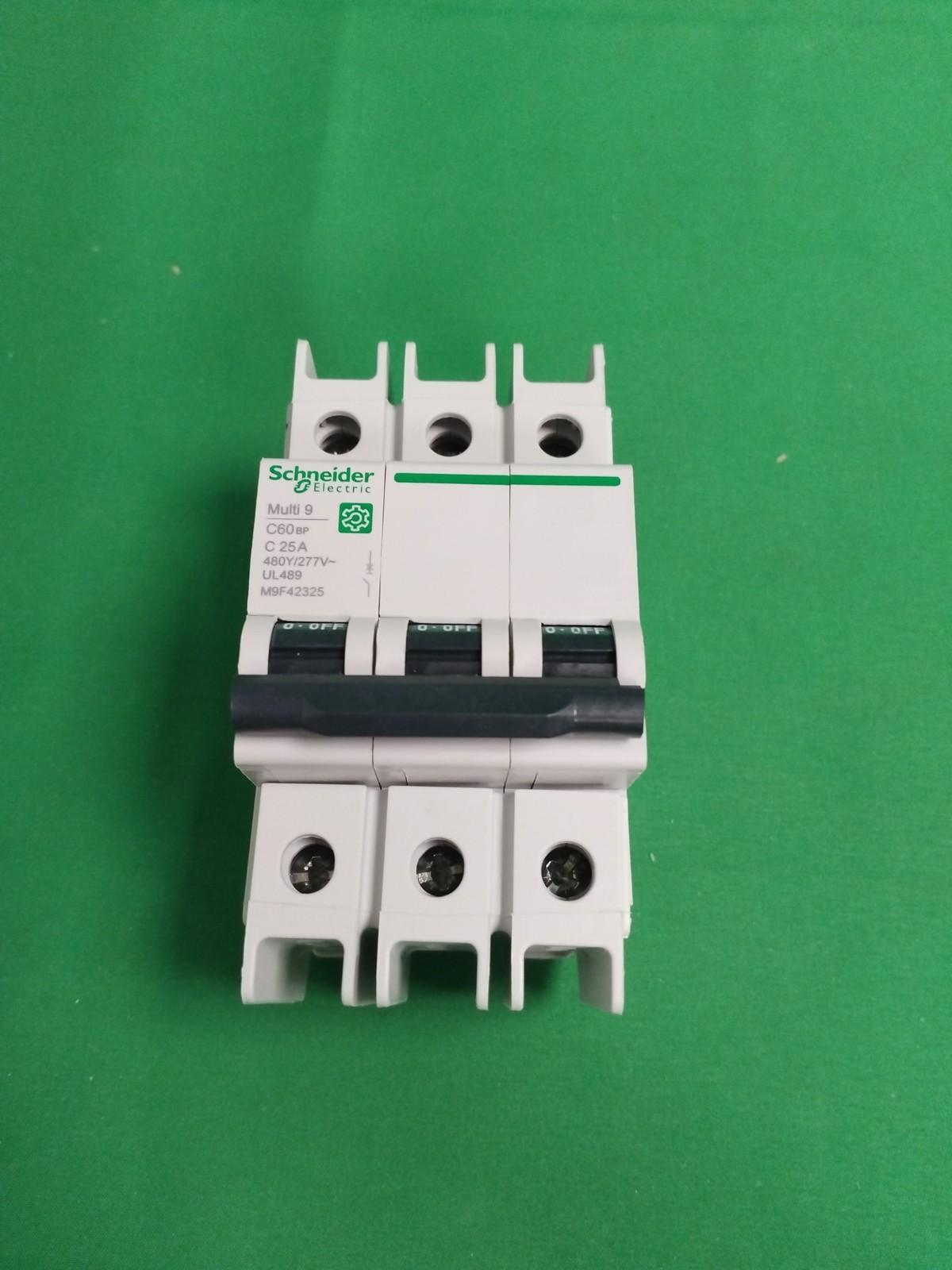 Miniature circuit breaker (MCB), Multi9 C60BP, 3P, 25A, C curve, 10kA (UL489), 10kA (IEC/EN 60947-2)