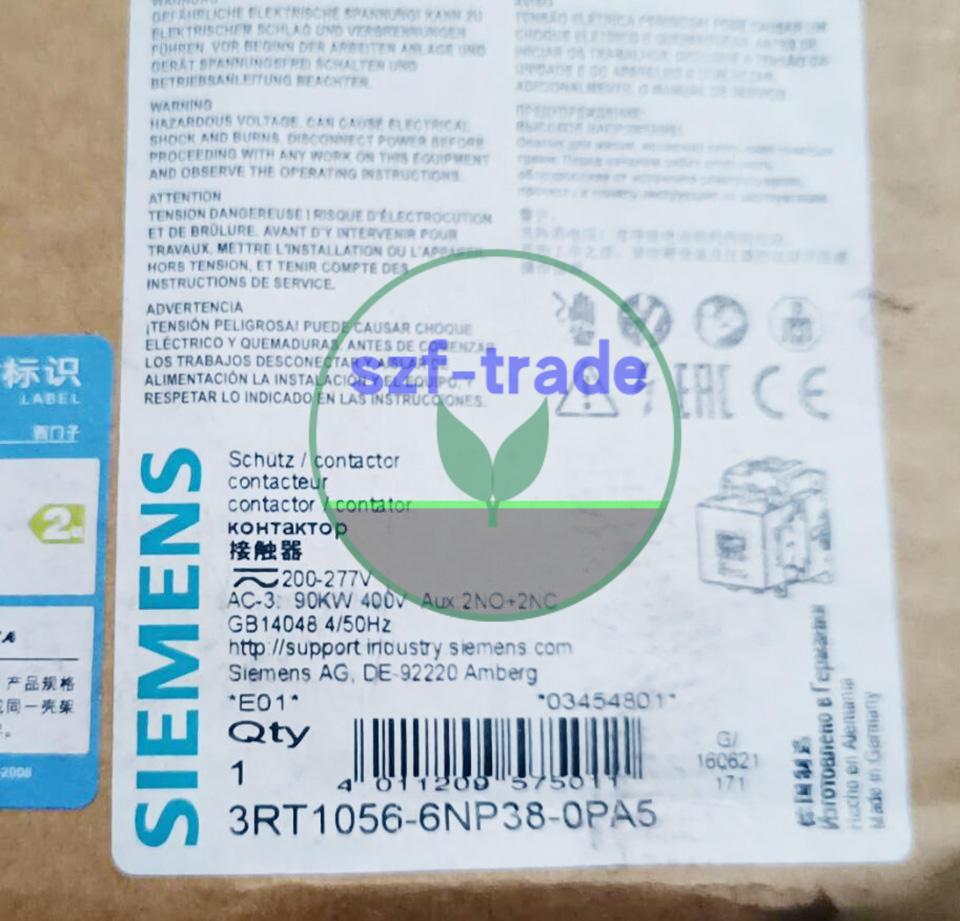 CONTACTOR S6 185A 200-277VUC 3P BAR