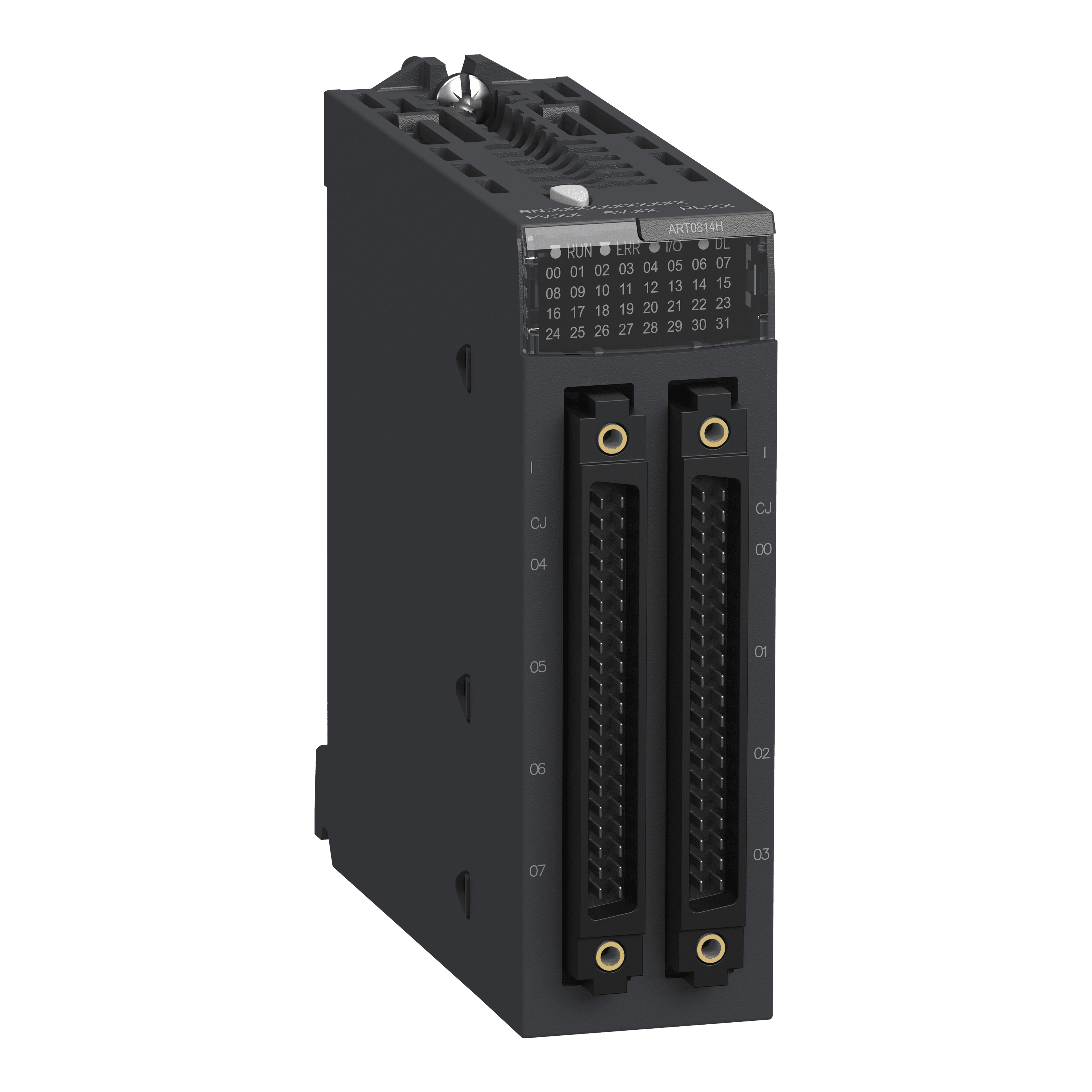 analog isolated low level input module, Modicon X80, 8 inputs, 40mV positive or negative, for severe environments