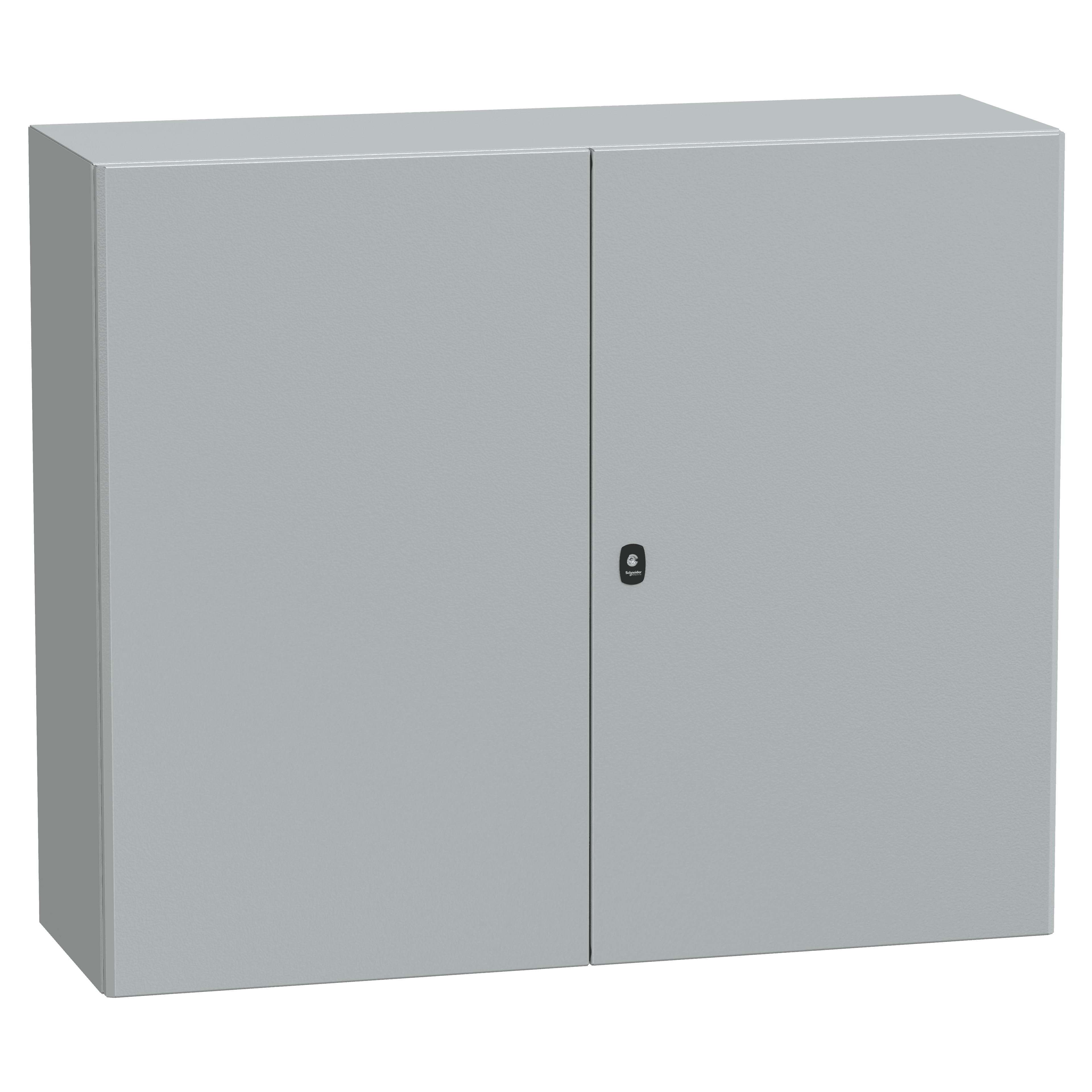 Wall mounted steel enclosure, Spacial S3D, double plain door, without mounting plate, 1000x1200x400mm, IP55, IK10