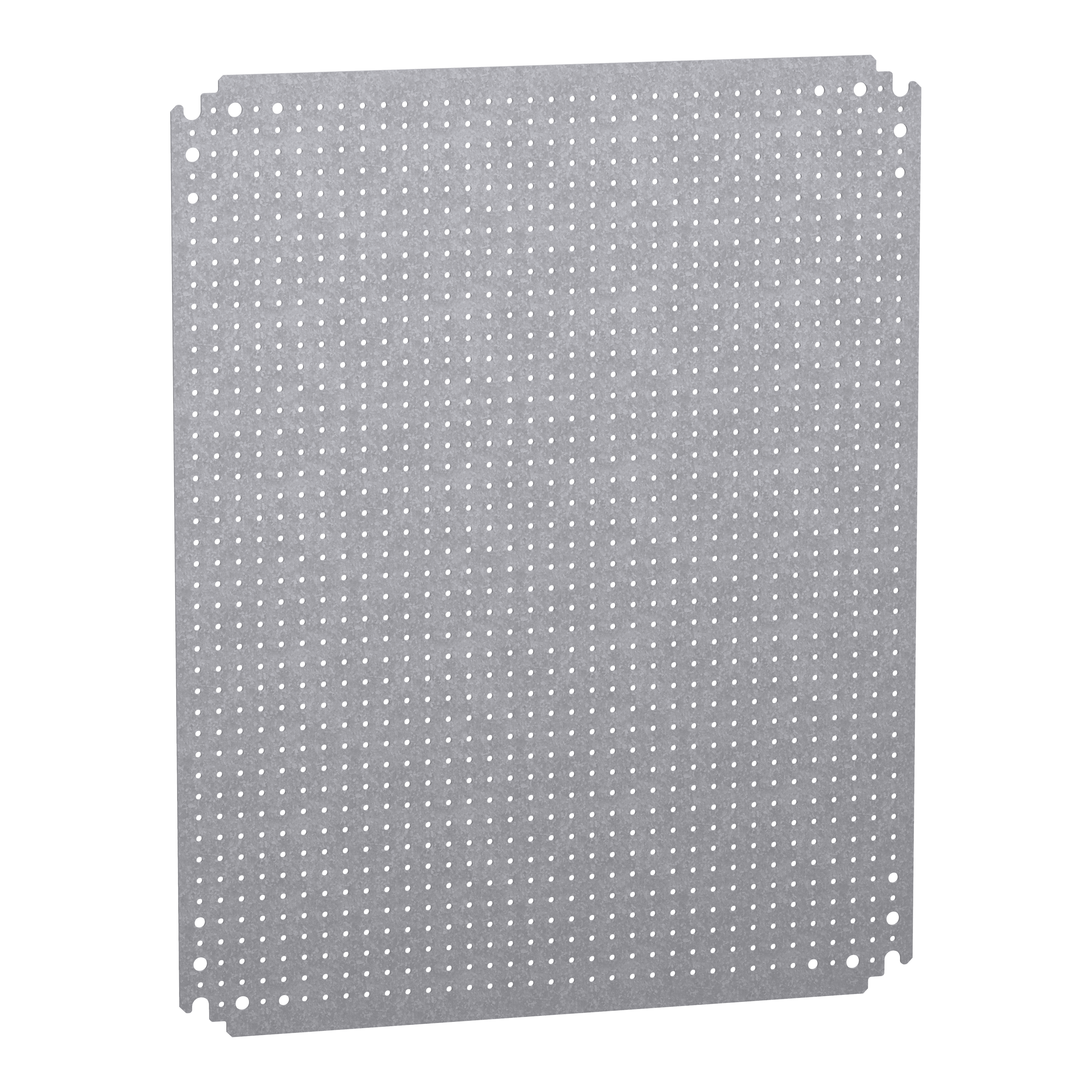 Microperforated mounting plate H600xW500 w/holes diam 3,6mm on 12,5mm pitch