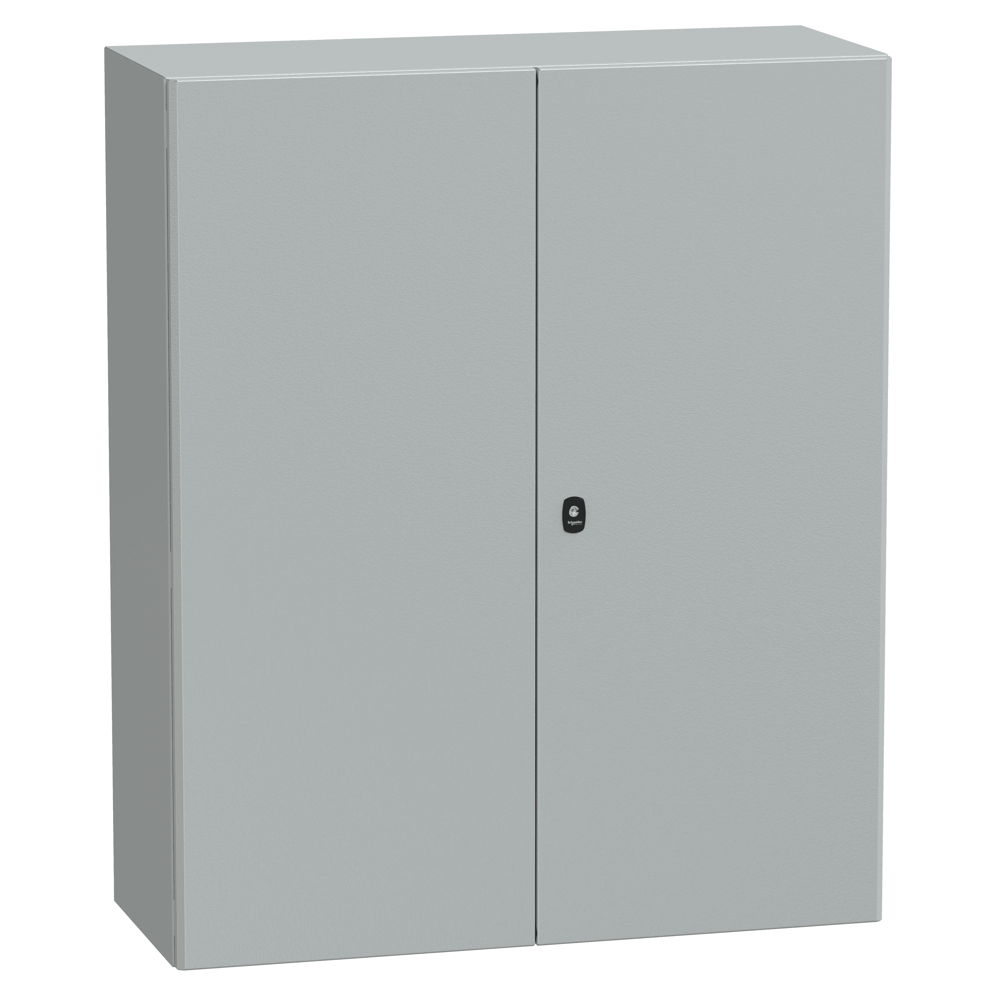 Wall mounted steel enclosure, Spacial S3D, double plain door, without mounting plate, 1200x1000x400mm, IP55, IK10
