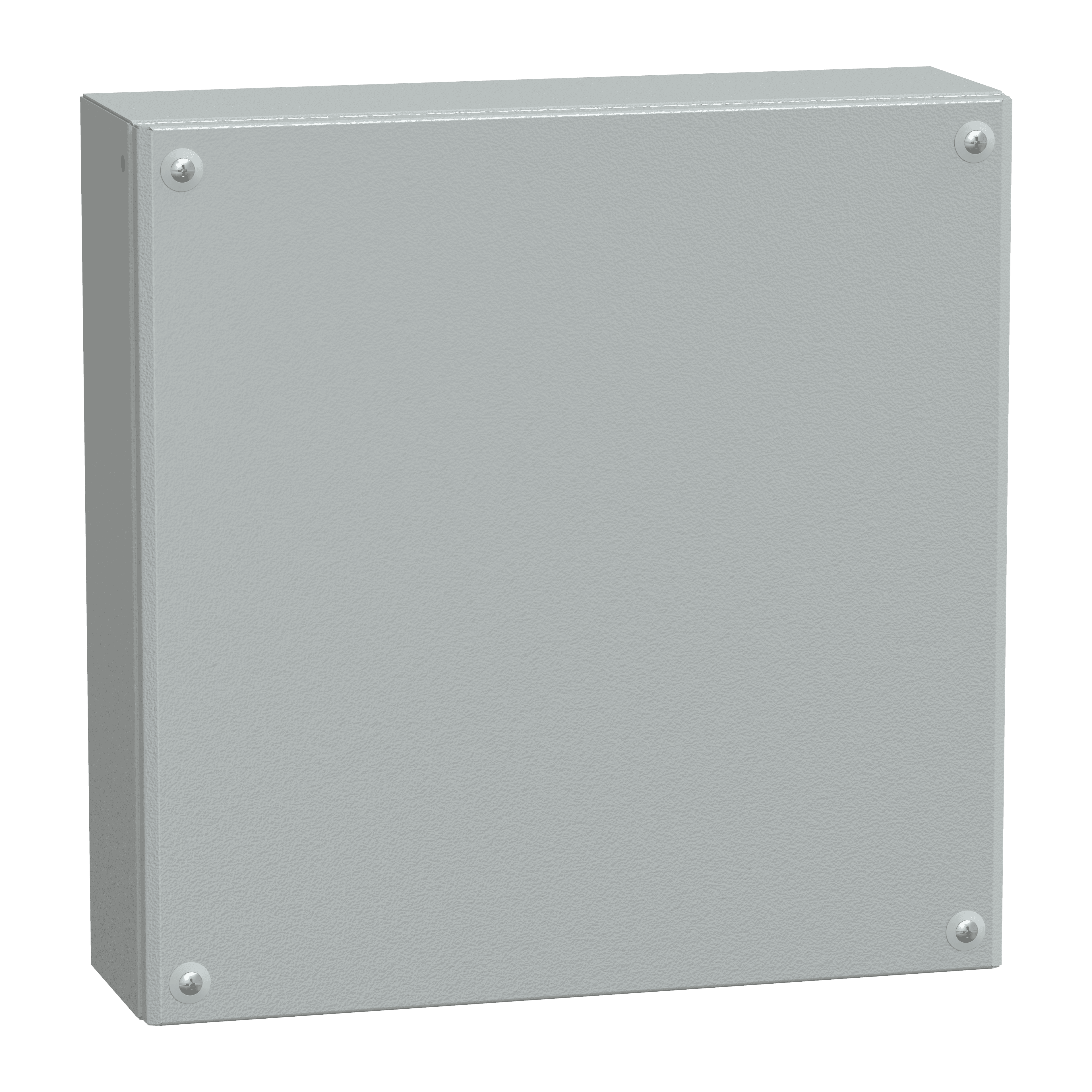 Metal industrial box plain door H400xW400xD120 IP66 IK10 RAL 7035