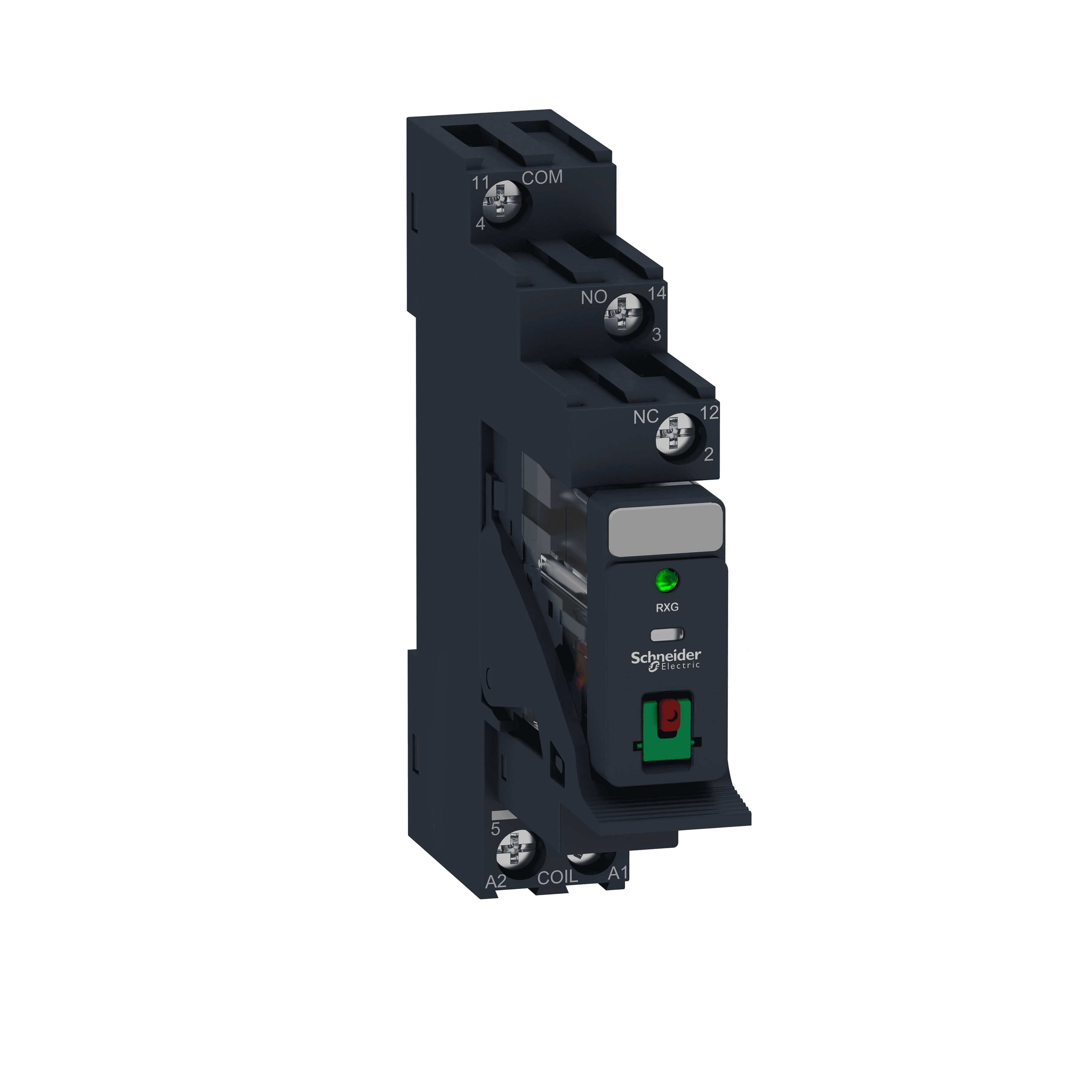 interface plug in relay, Harmony Electromechanical Relays, pre assembled, 10A, 1CO, with LED, lockable test but to n, 24V AC