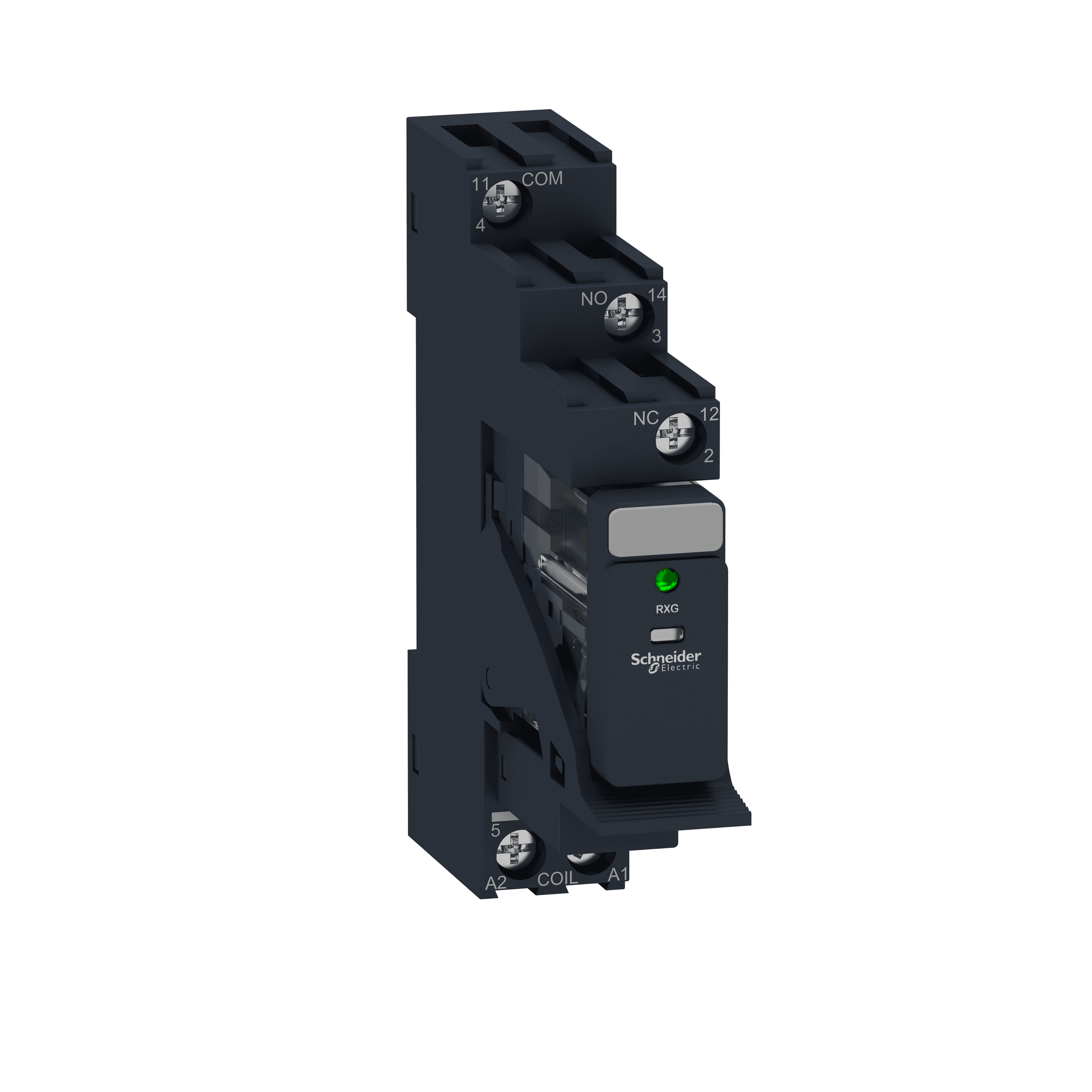 Interface plug in relay pre assembled, Harmony, 10A, 1CO, with LED, 230V AC