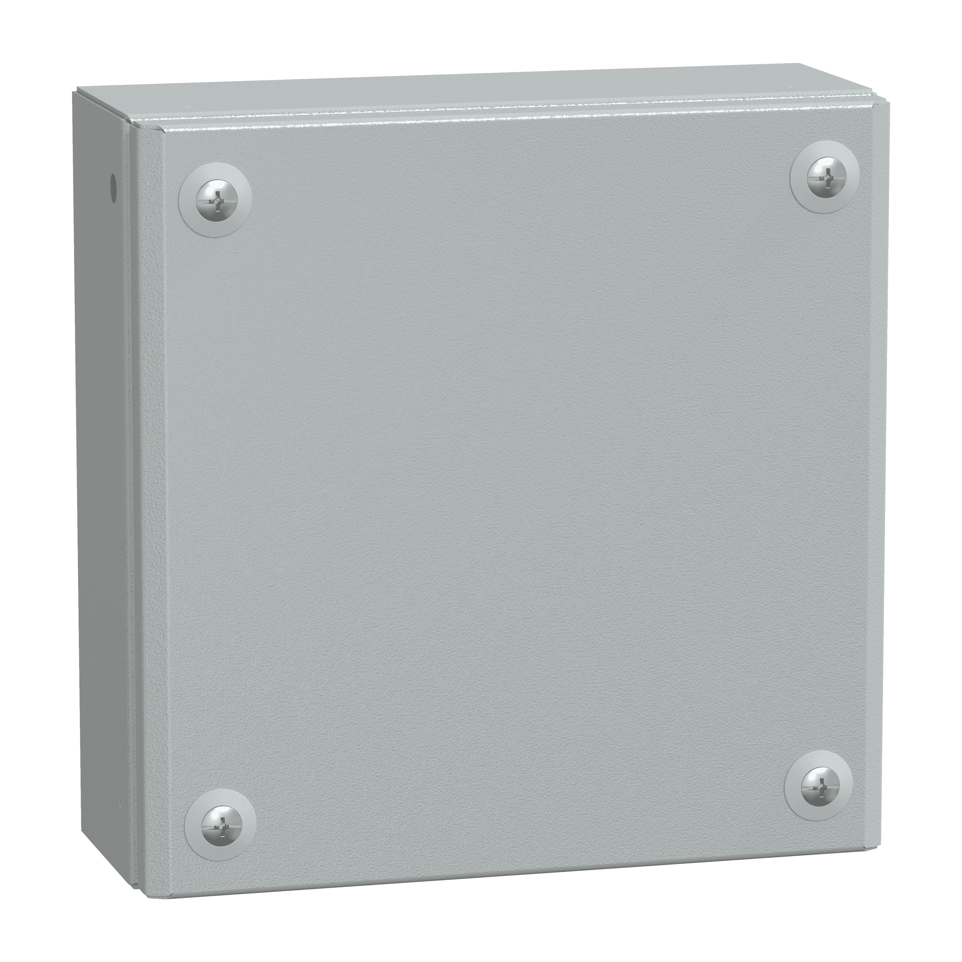 Metal industrial box plain door H200xW200xD80 IP66 IK10 RAL 7035