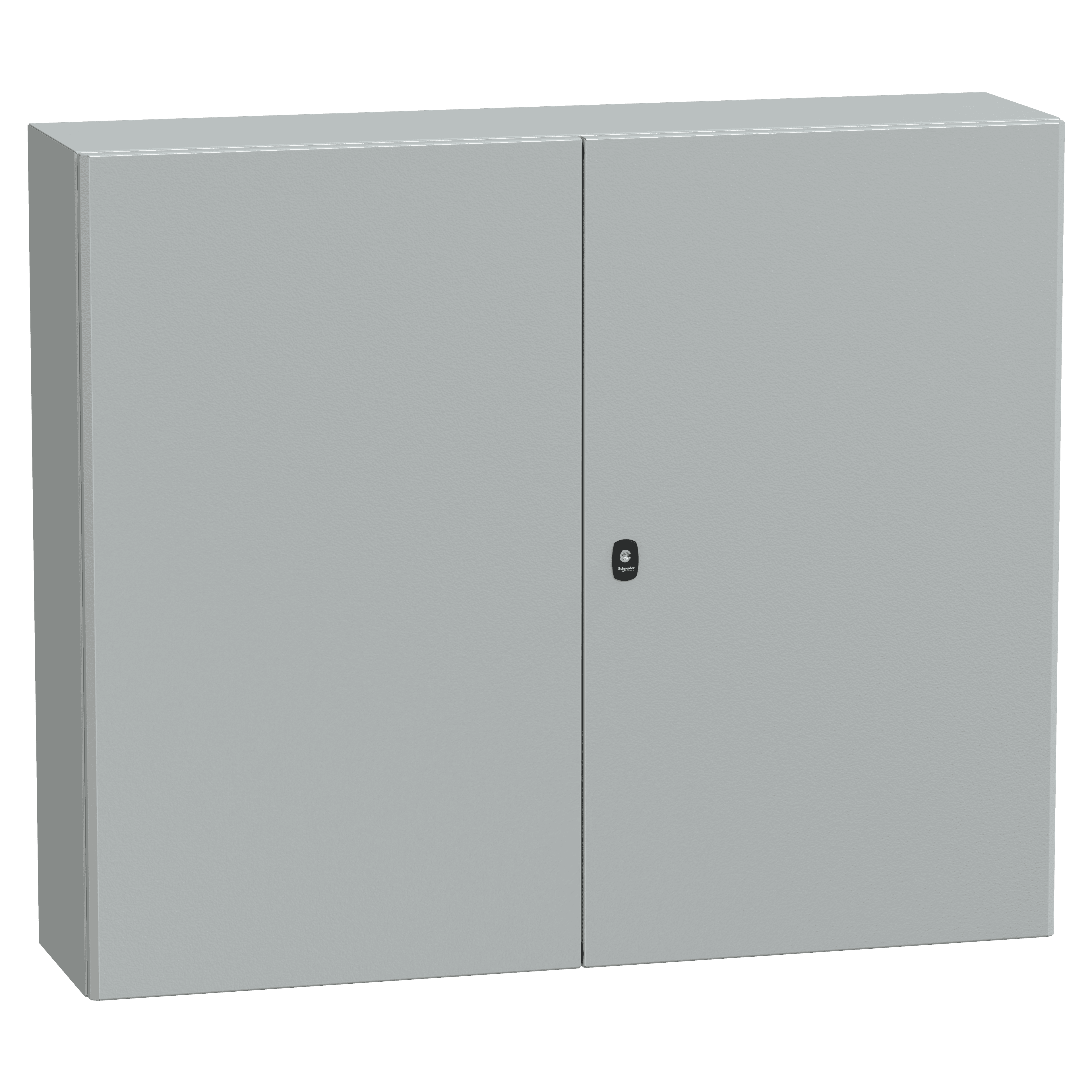 Wall mounted steel enclosure, Spacial S3D, double plain door, with mounting plate, 1000x1200x300mm, IP55, IK10