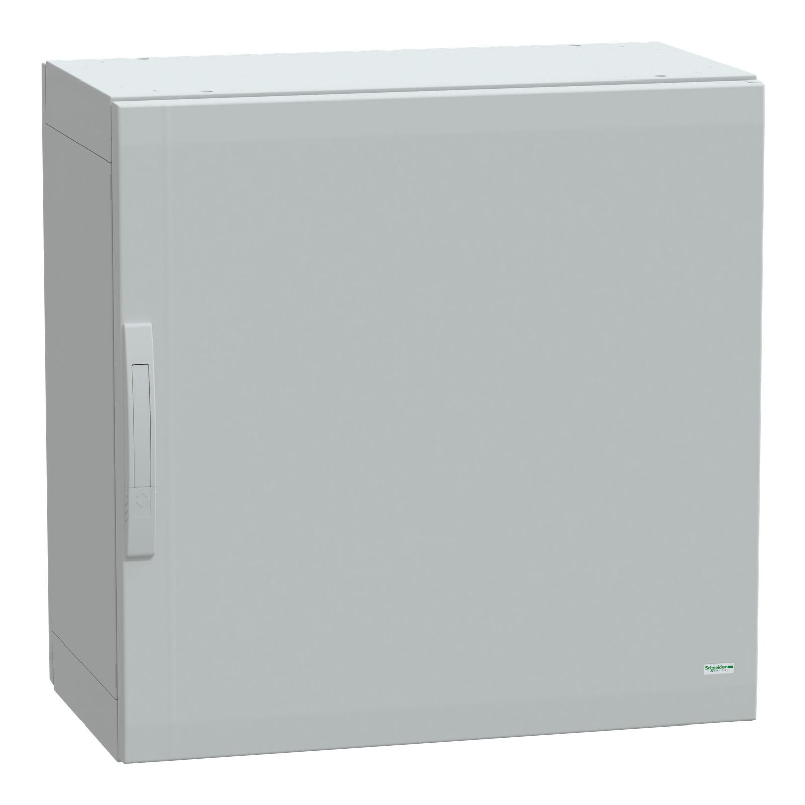 Floor standing polyester enclosure, Thalassa PLA, plain door, completely sealed, 750x750x420mm, IP65, IK10