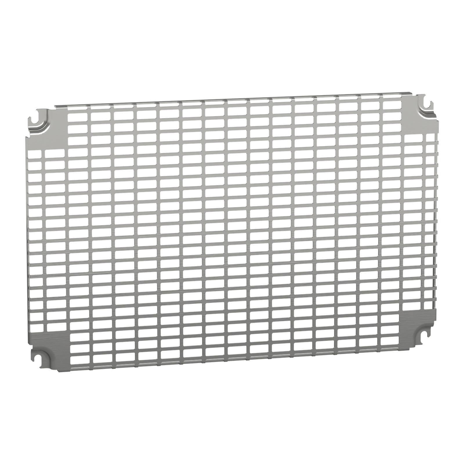 Monobloc perforated plates H400xW600mm with universal perforations 11x26mm