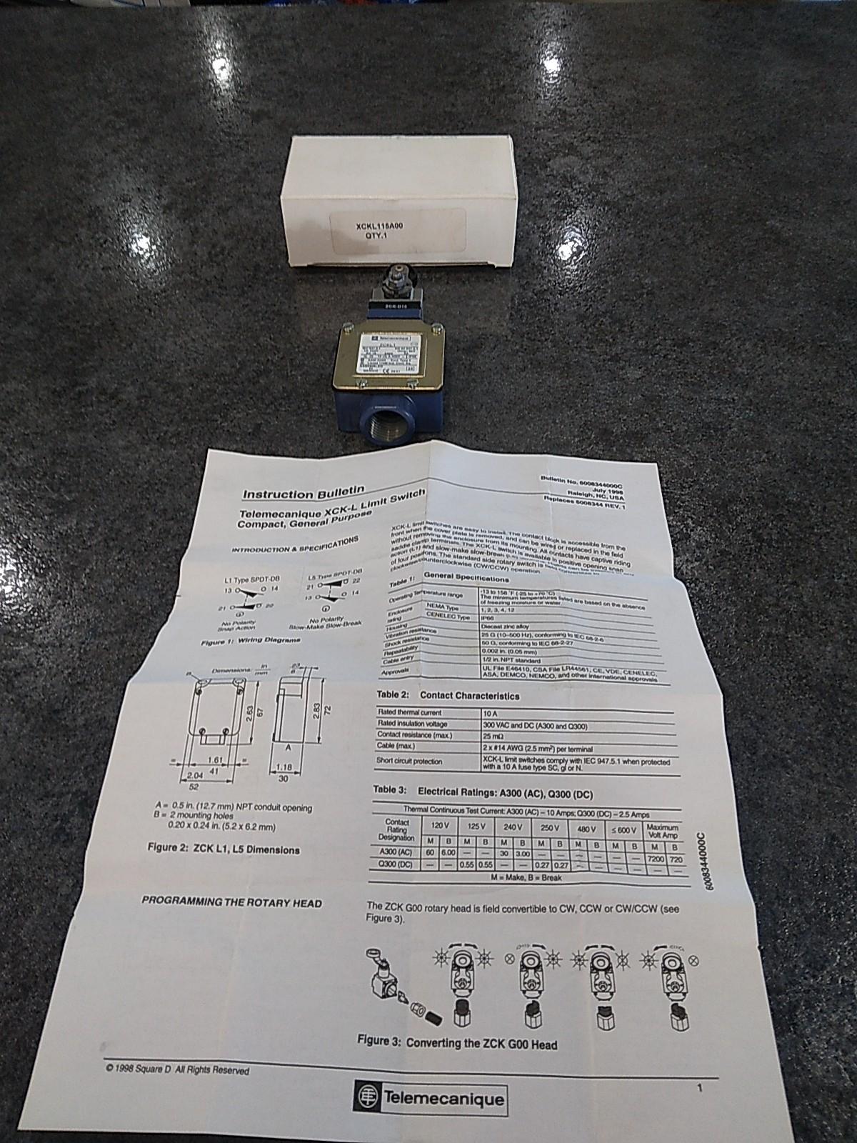Limit switch, Limit switches XC Standard, XCKL, thermoplastic roller lever, 1NC+1 NO, snap, Cable gland