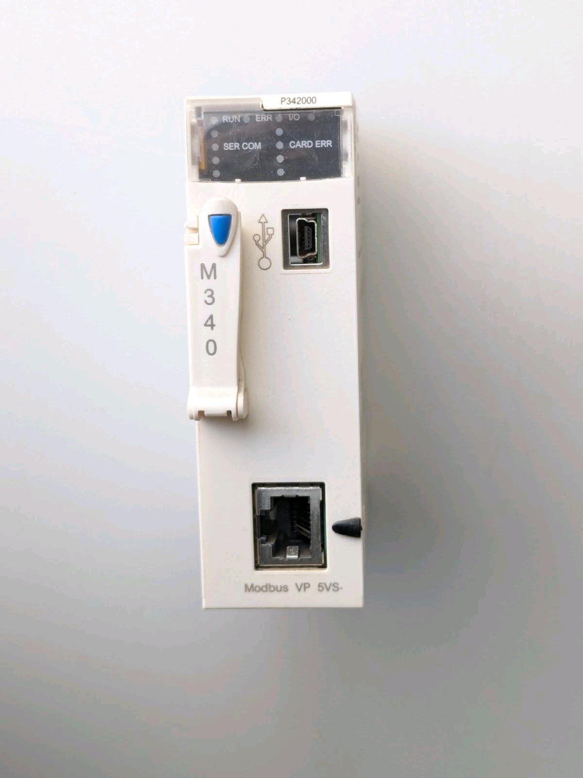 processor, Modicon M340, max 1024 discrete, 256 analog IO, Modbus