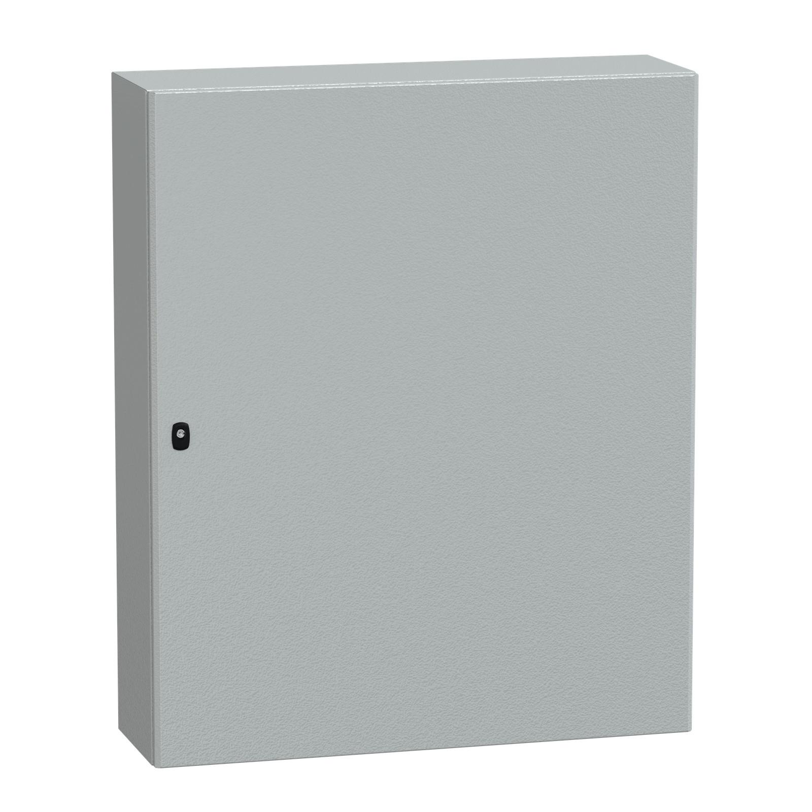 Wall mounted steel enclosure, Spacial S3D, plain door, without mounting plate, 1200x1000x300mm, IP66, IK10