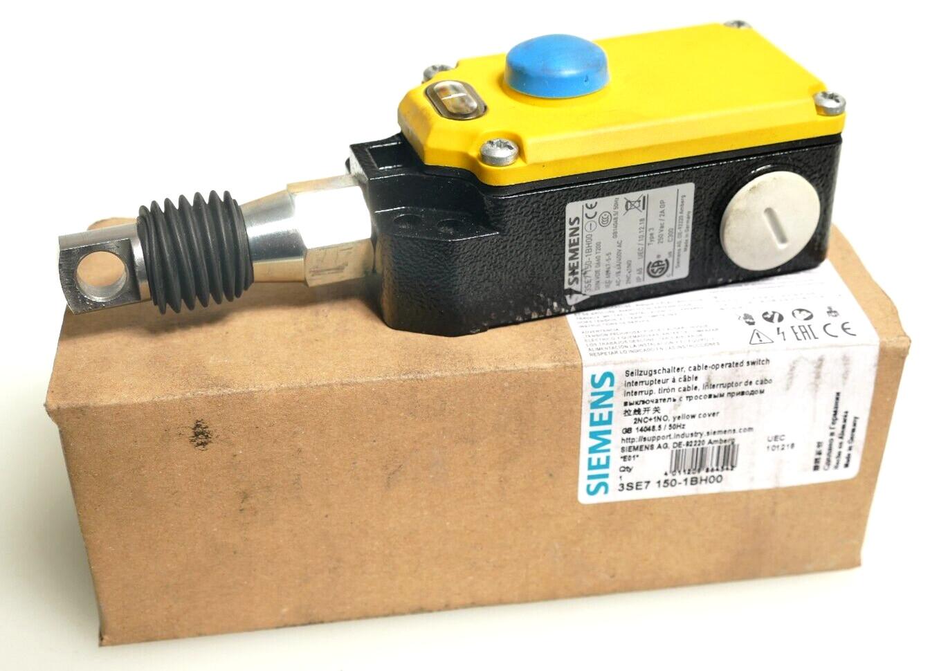 CABLE-OPERATED SW, BUTTON RESET, YEL COVER